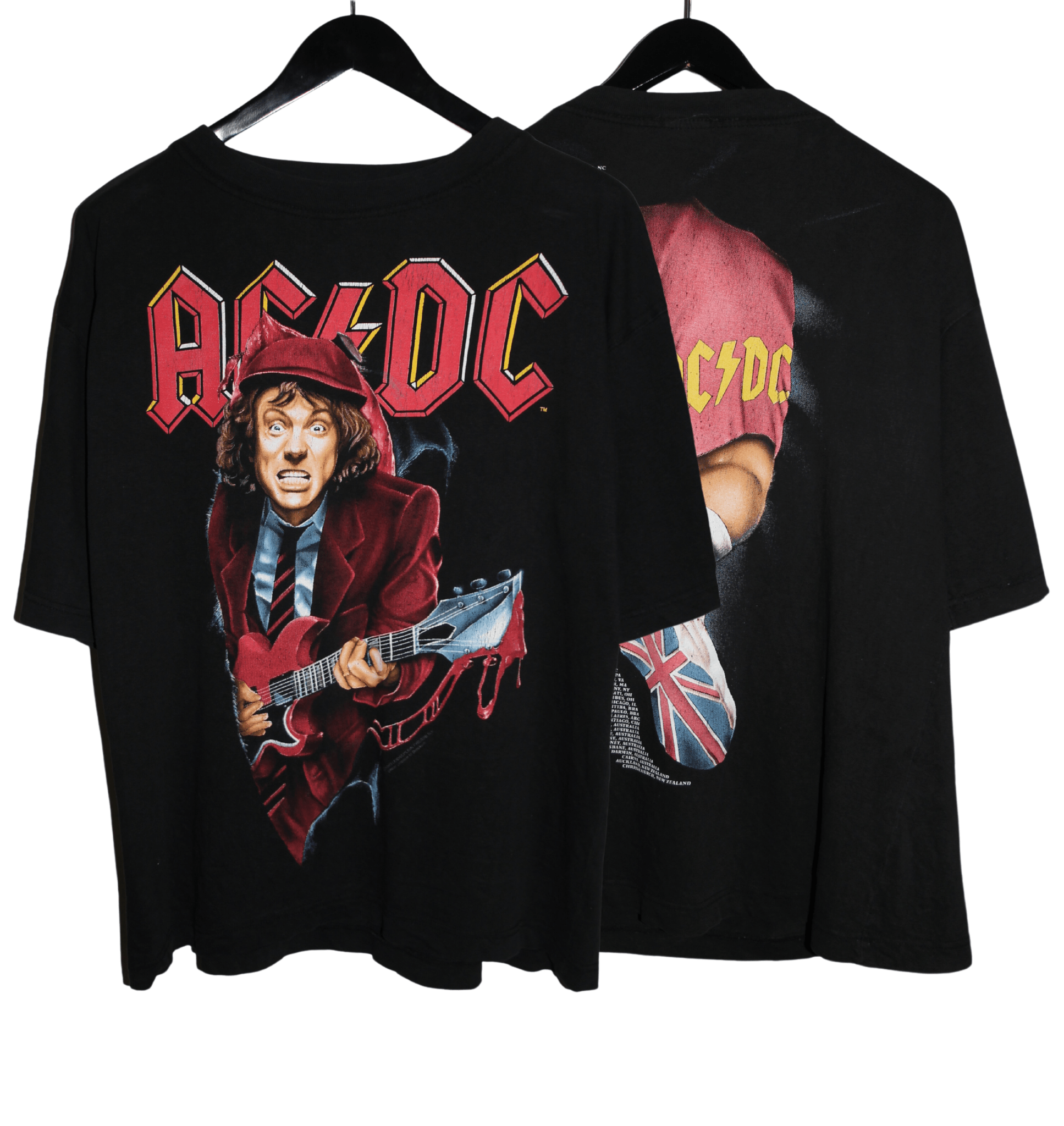 ACDC 1993 Angus Young Worldwide Tour Shirt - Faded AU