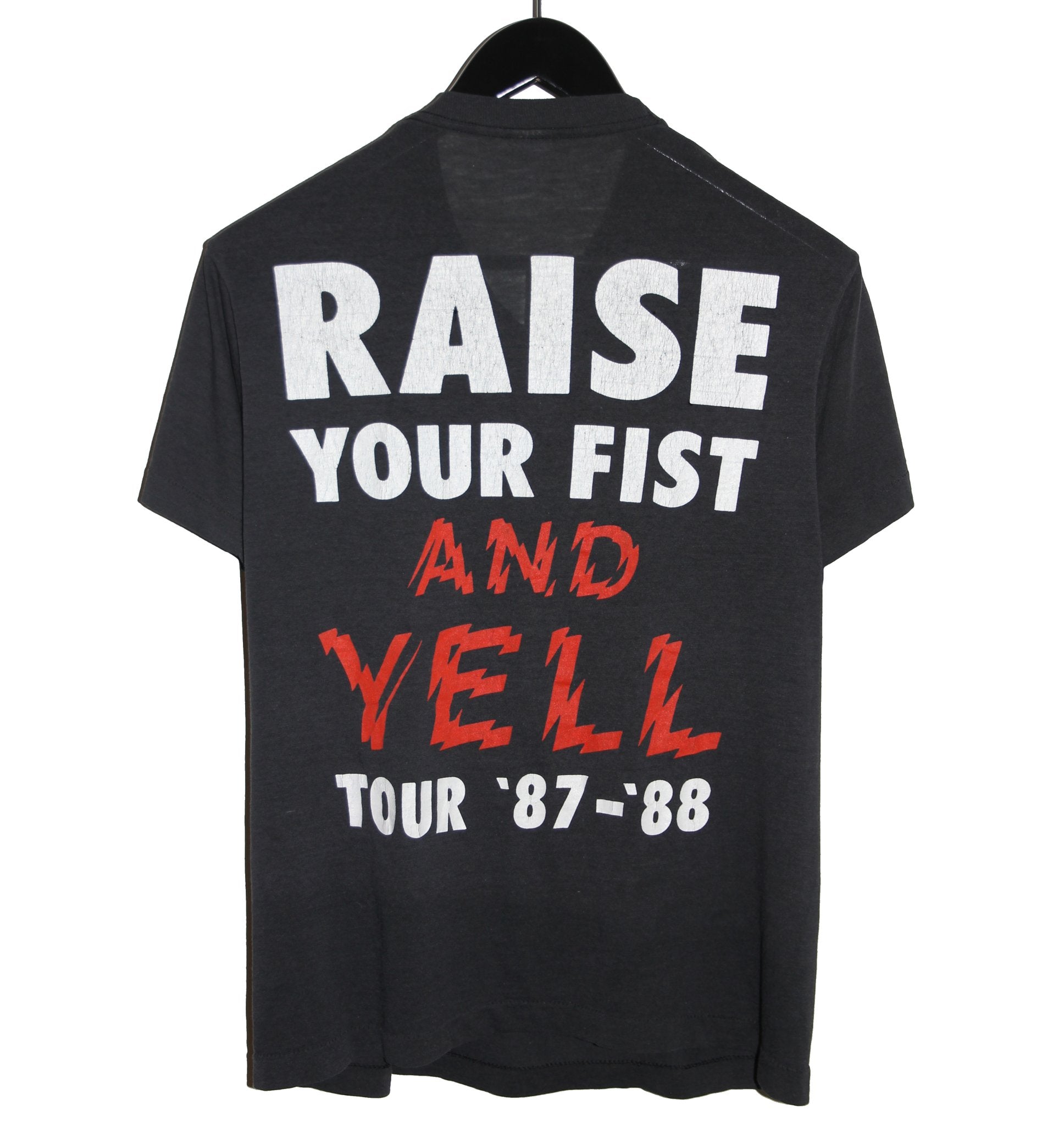 Alice Cooper 1987 Raise Your Fist And Yell Tour Shirt - Faded AU