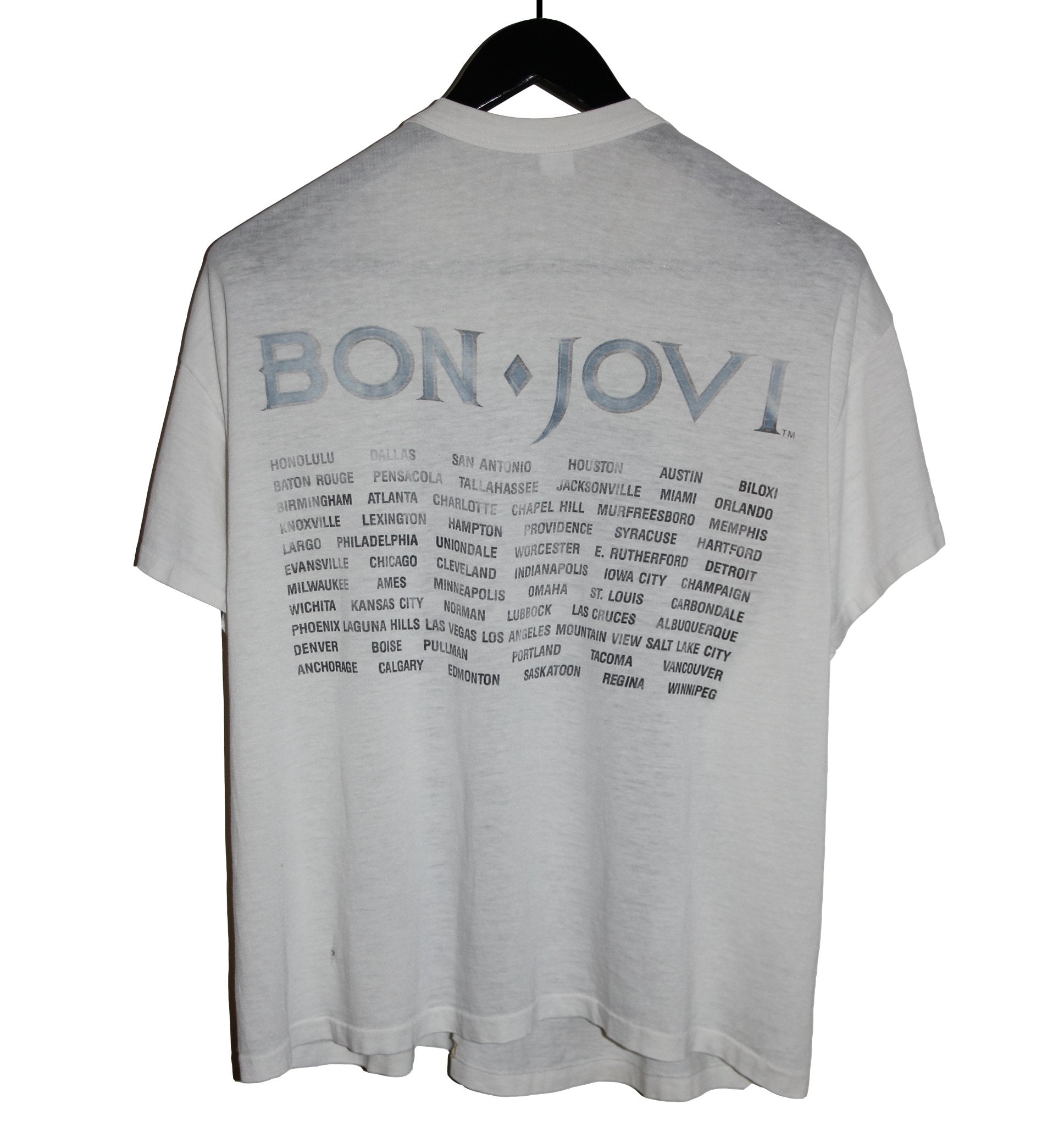 Bon Jovi 1988 US Tour Shirt - Faded AU