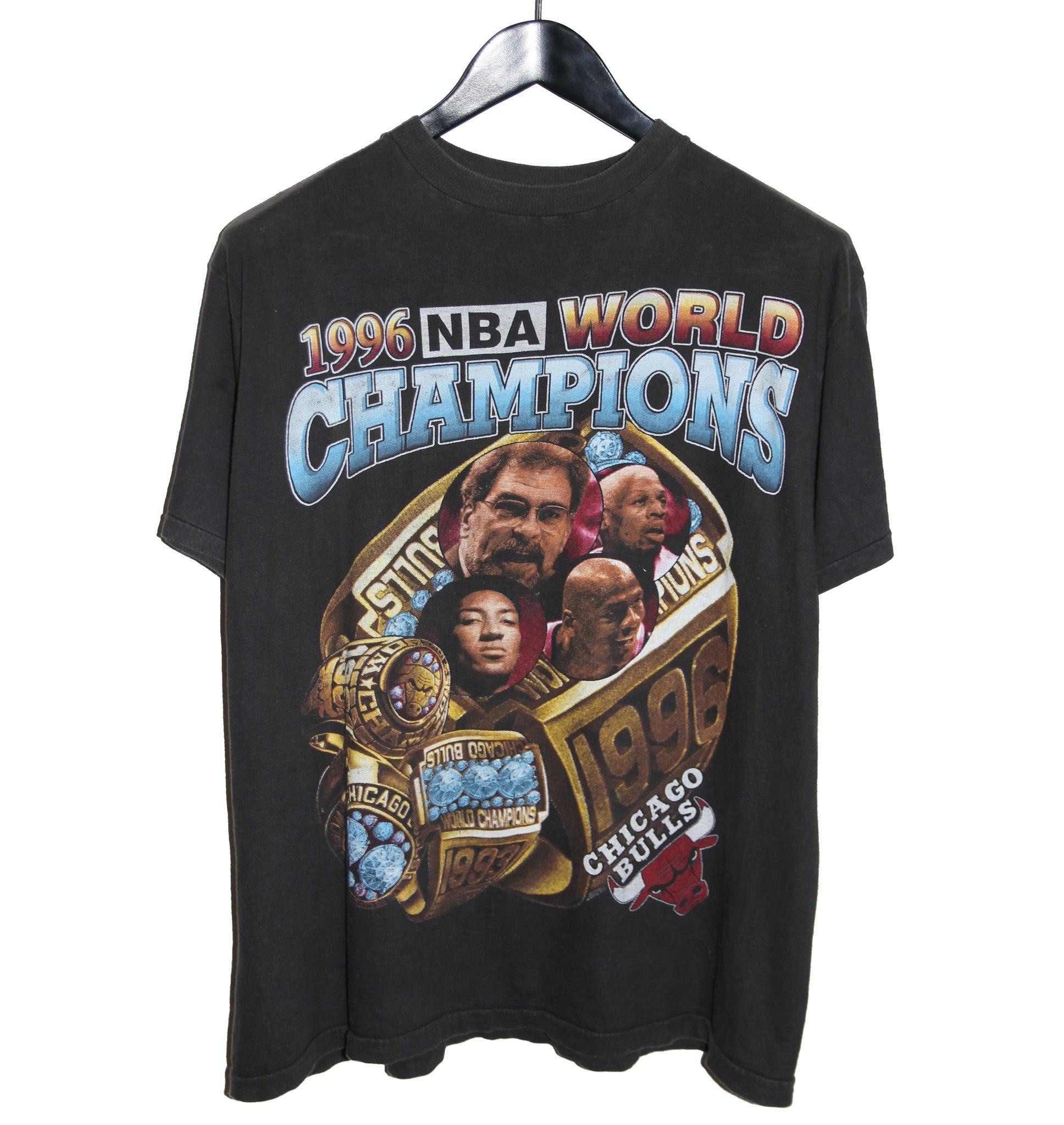 Chicago Bulls 1996 Championship Rap Tee - Faded AU