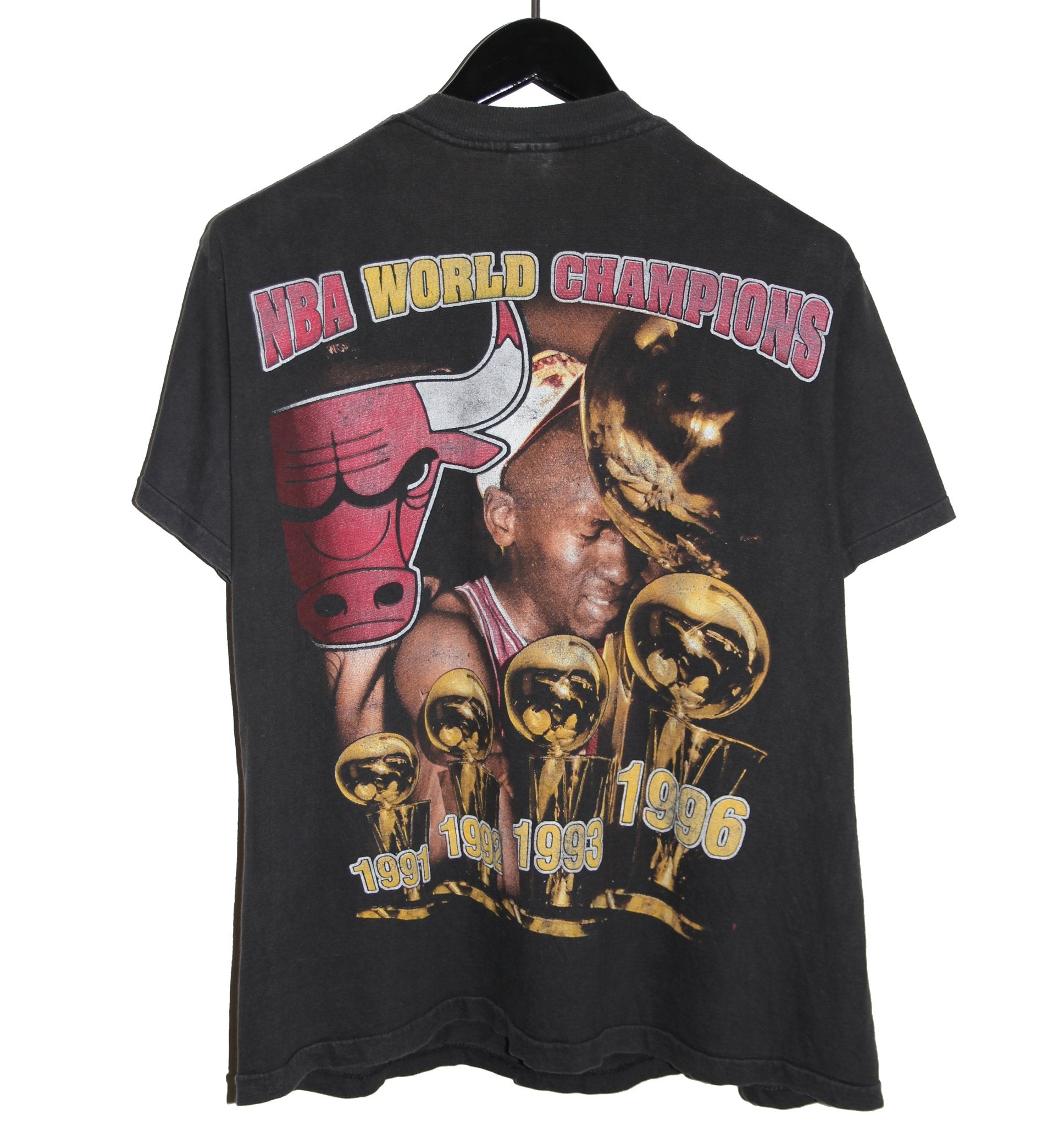 Chicago Bulls 1996 Championship Rap Tee - Faded AU