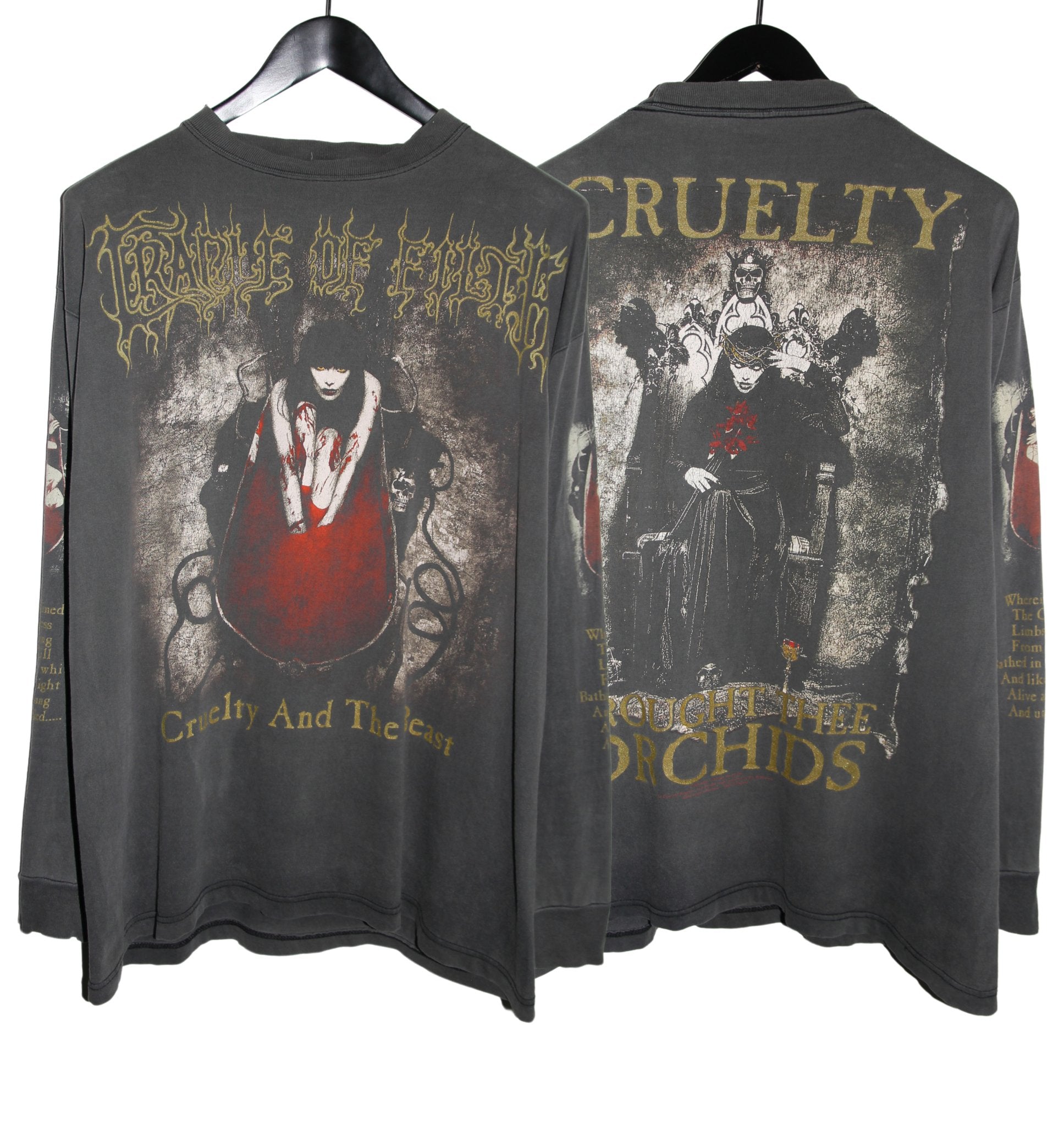 Cradle of Filth 1998 Cruelty and the Beast Long Sleeve - Faded AU