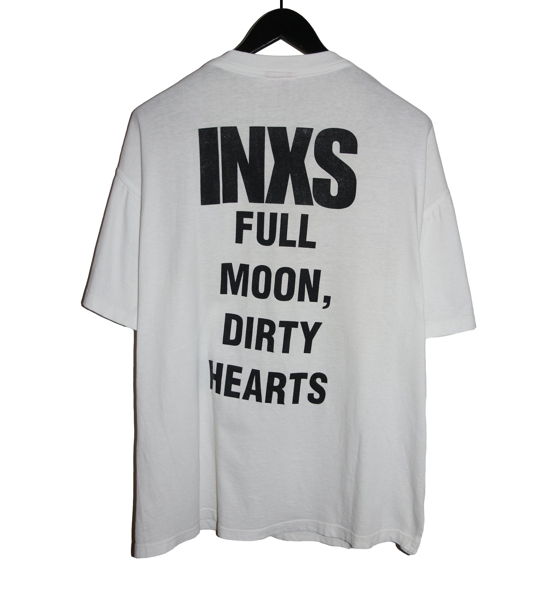 INXS 1993 Full Moon Dirty Hearts Shirt - Faded AU