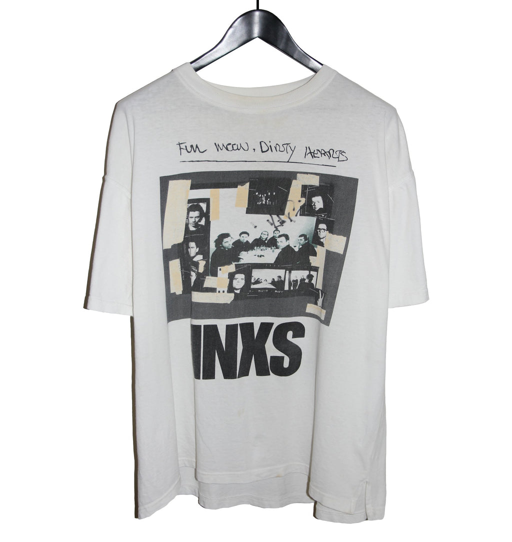 INXS 1993 Full Moon Dirty Hearts Shirt - Faded AU