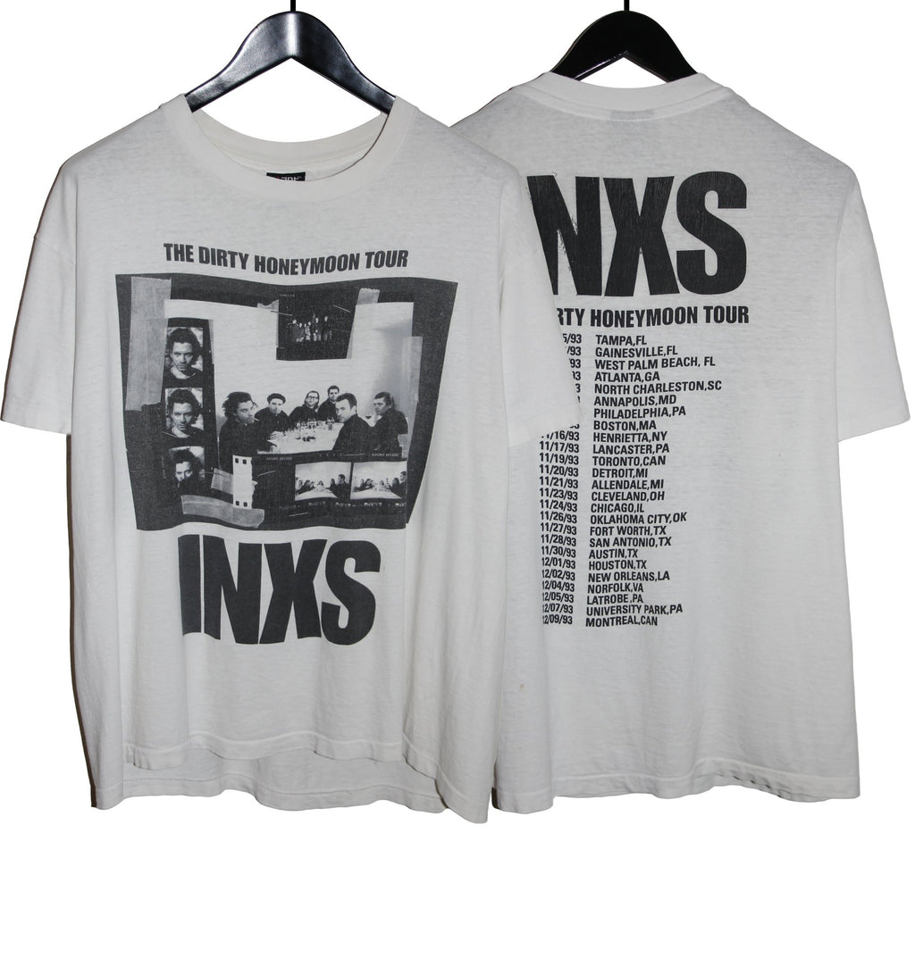 INXS 1993 The Dirty Honeymoon Tour Shirt - Faded AU