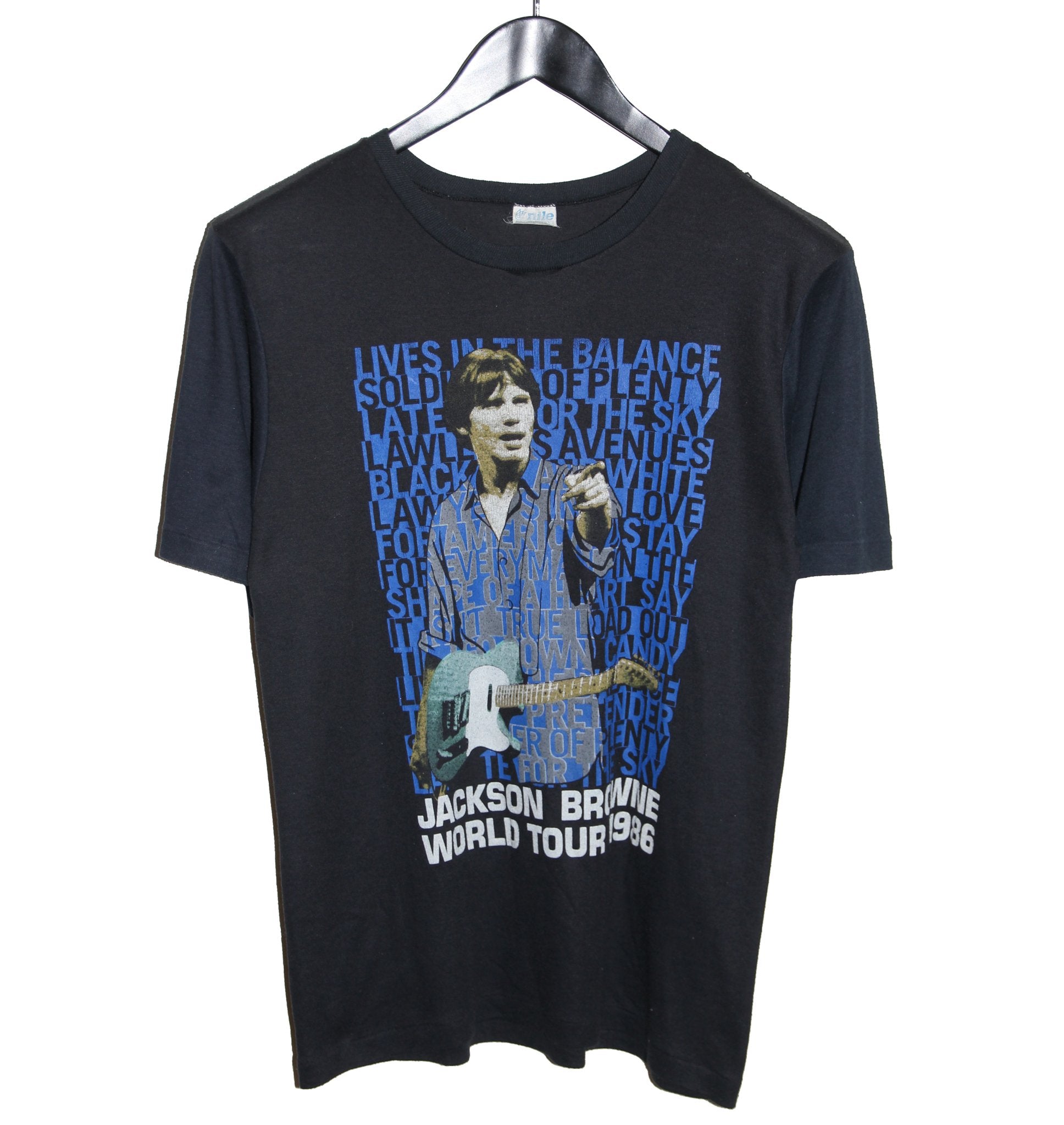 Jackson Brown 1986 World Tour Shirt - Faded AU