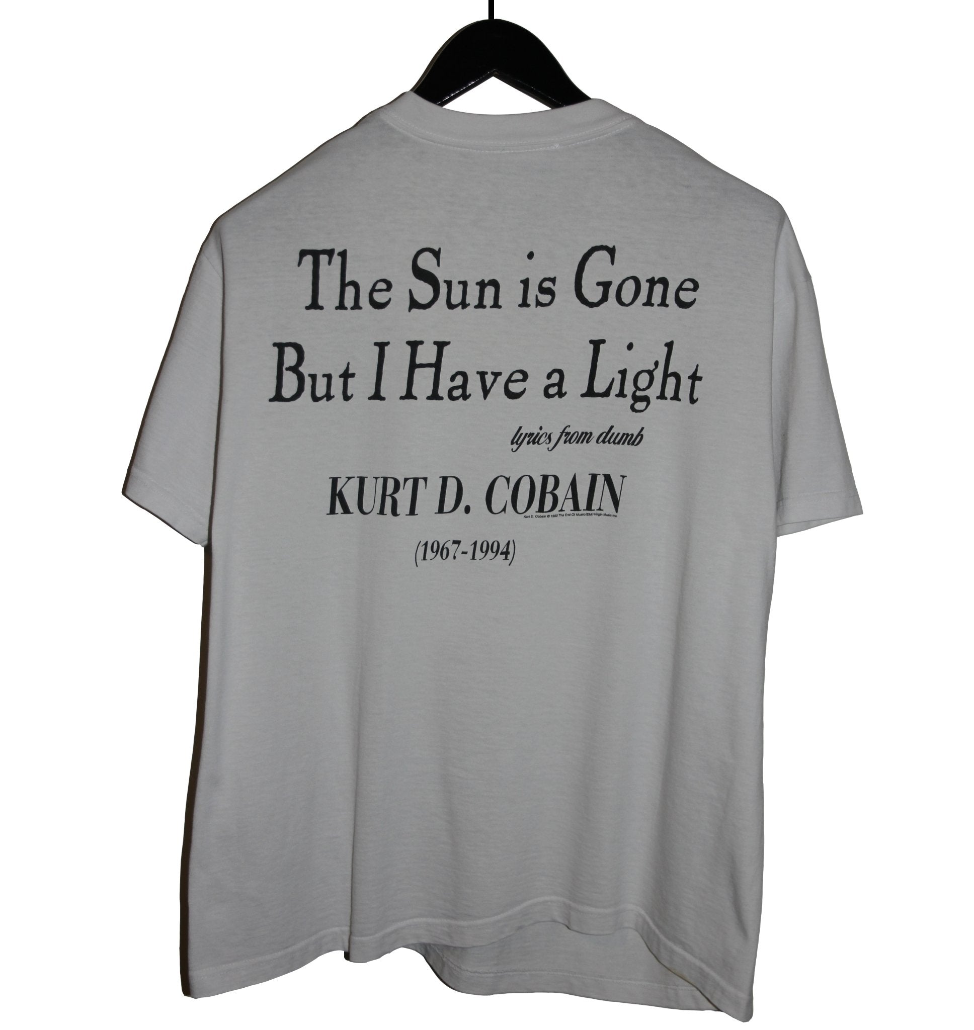 Kurt Cobain 1995 MTV Unplugged Memorial Shirt - Faded AU