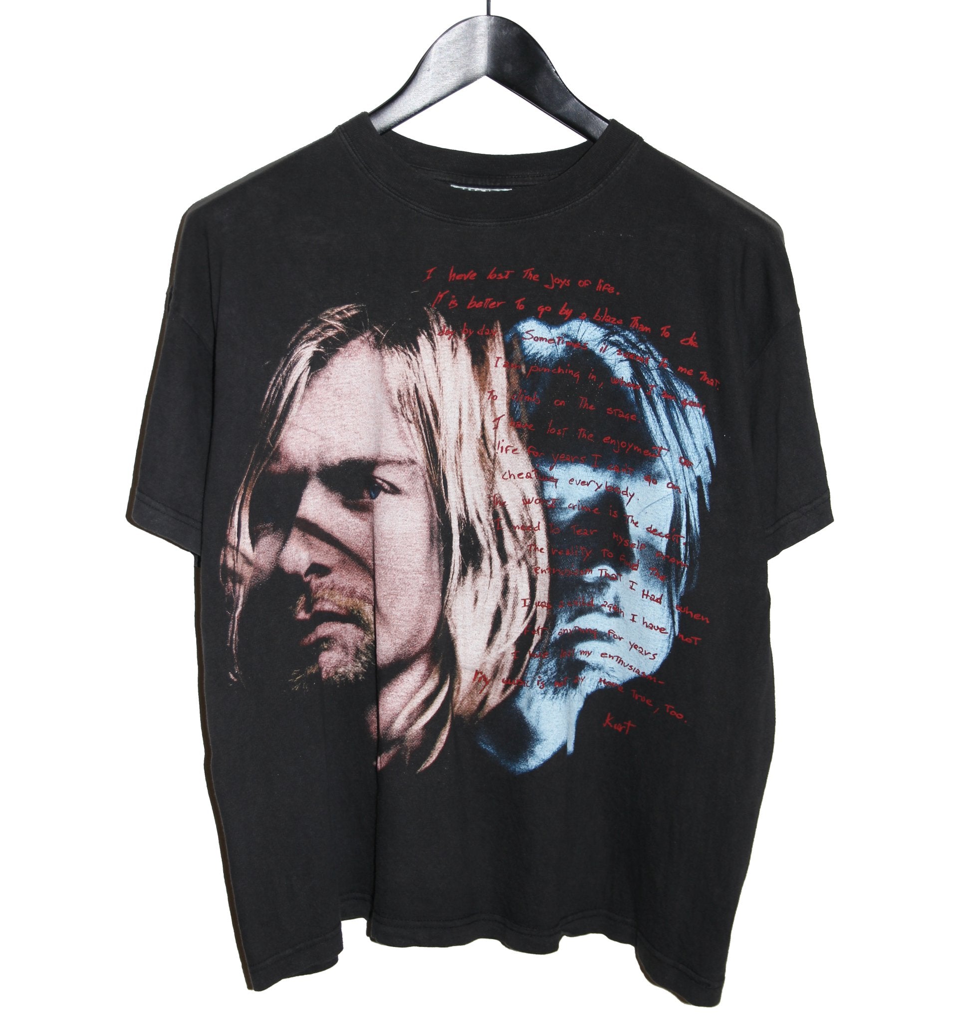 Kurt Cobain 90's Empire Memorial Shirt - Faded AU