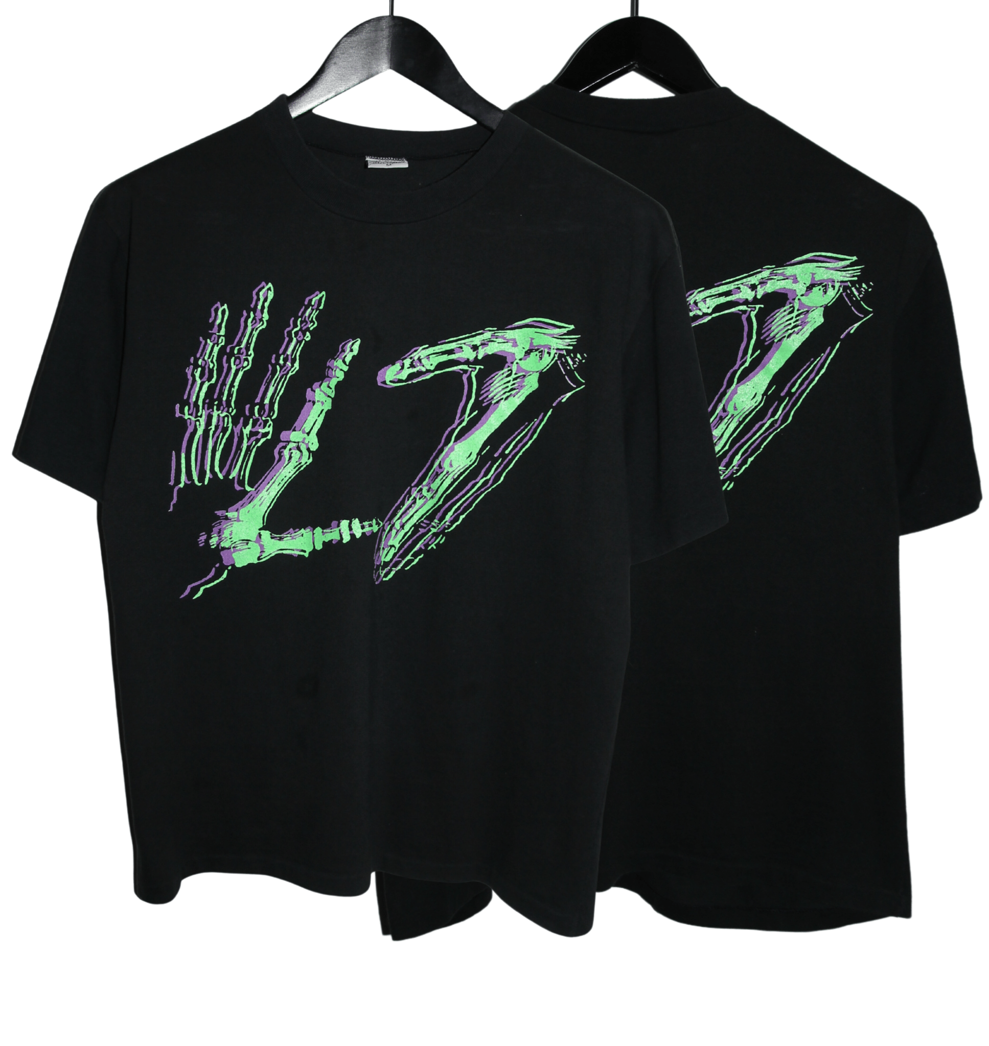 L7 90's Skeleton Hands Shirt - Faded AU