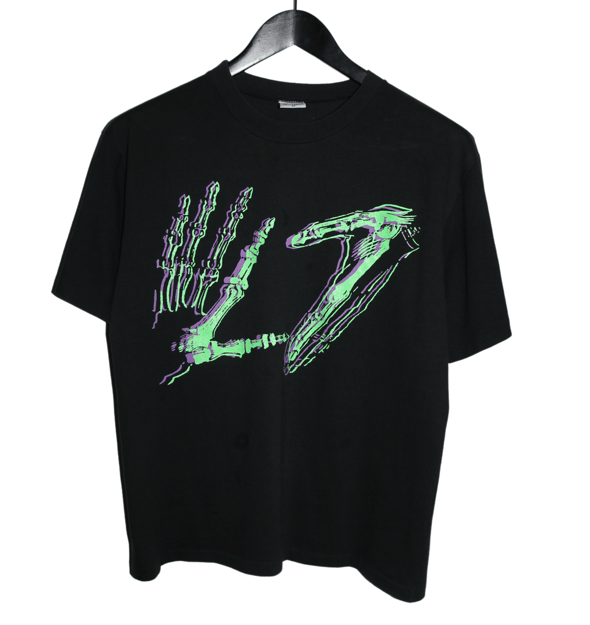 L7 90's Skeleton Hands Shirt - Faded AU