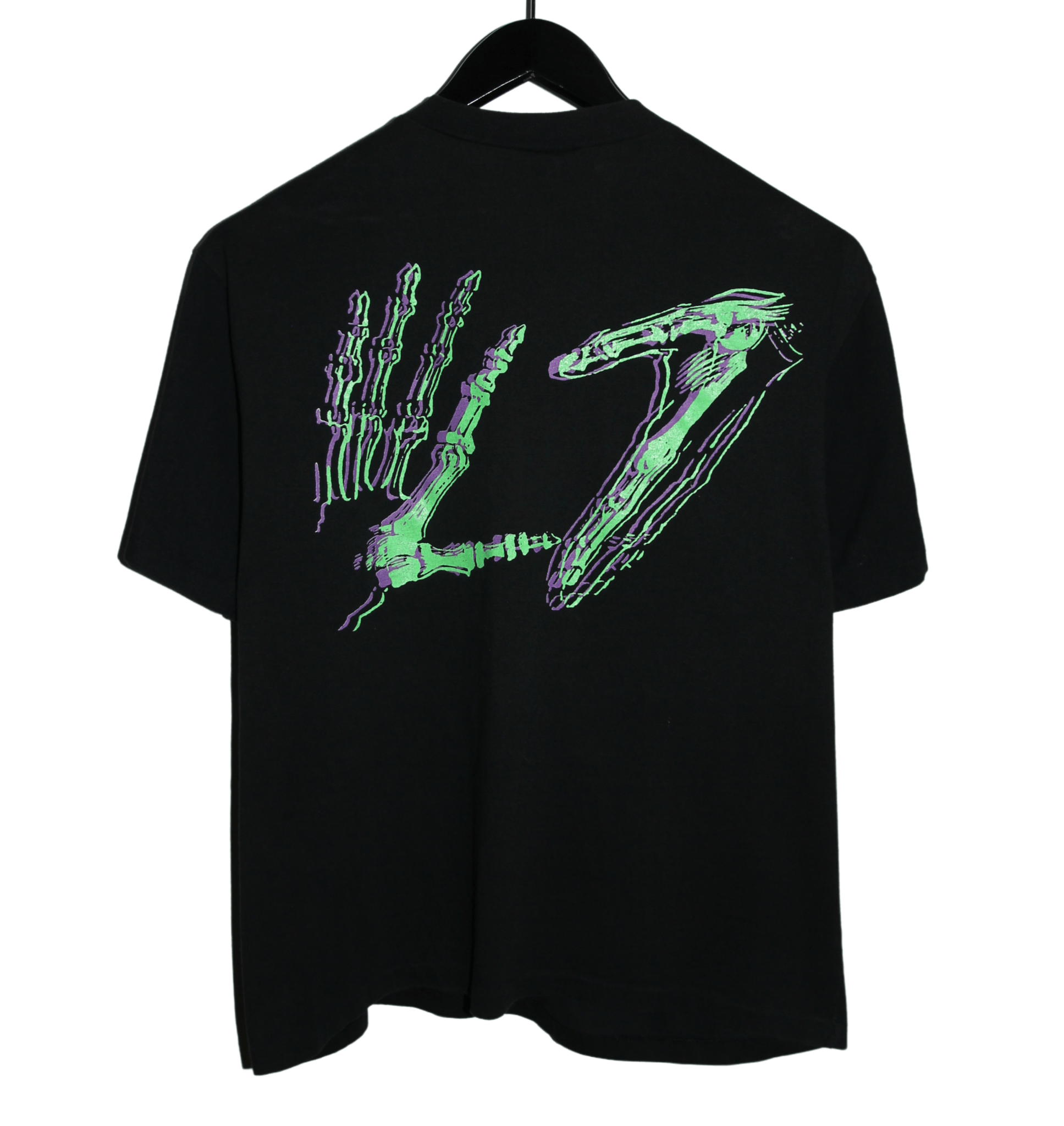 L7 90's Skeleton Hands Shirt - Faded AU