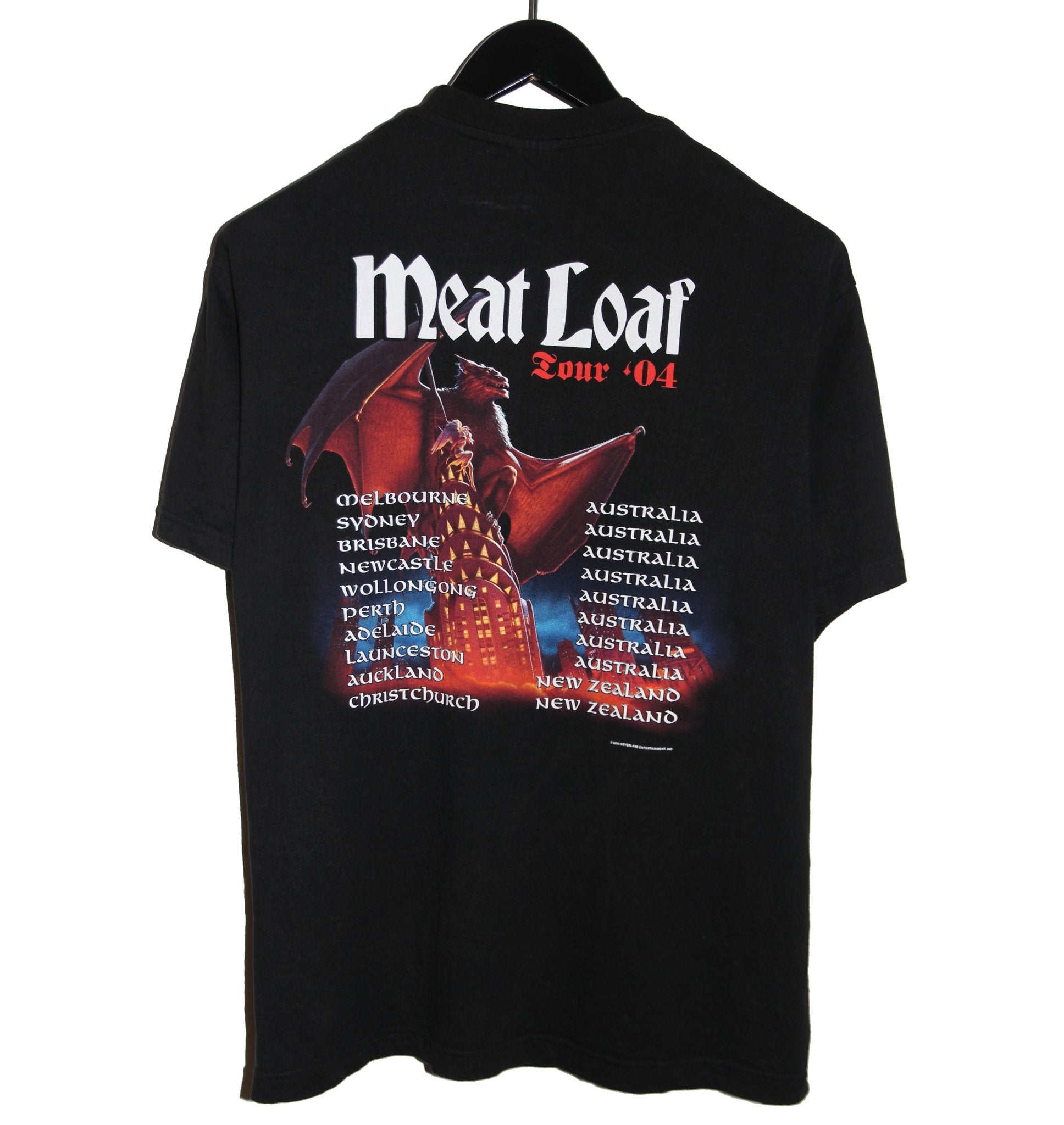 Meat Loaf 2004 Legacy Australian Tour Shirt - Faded AU