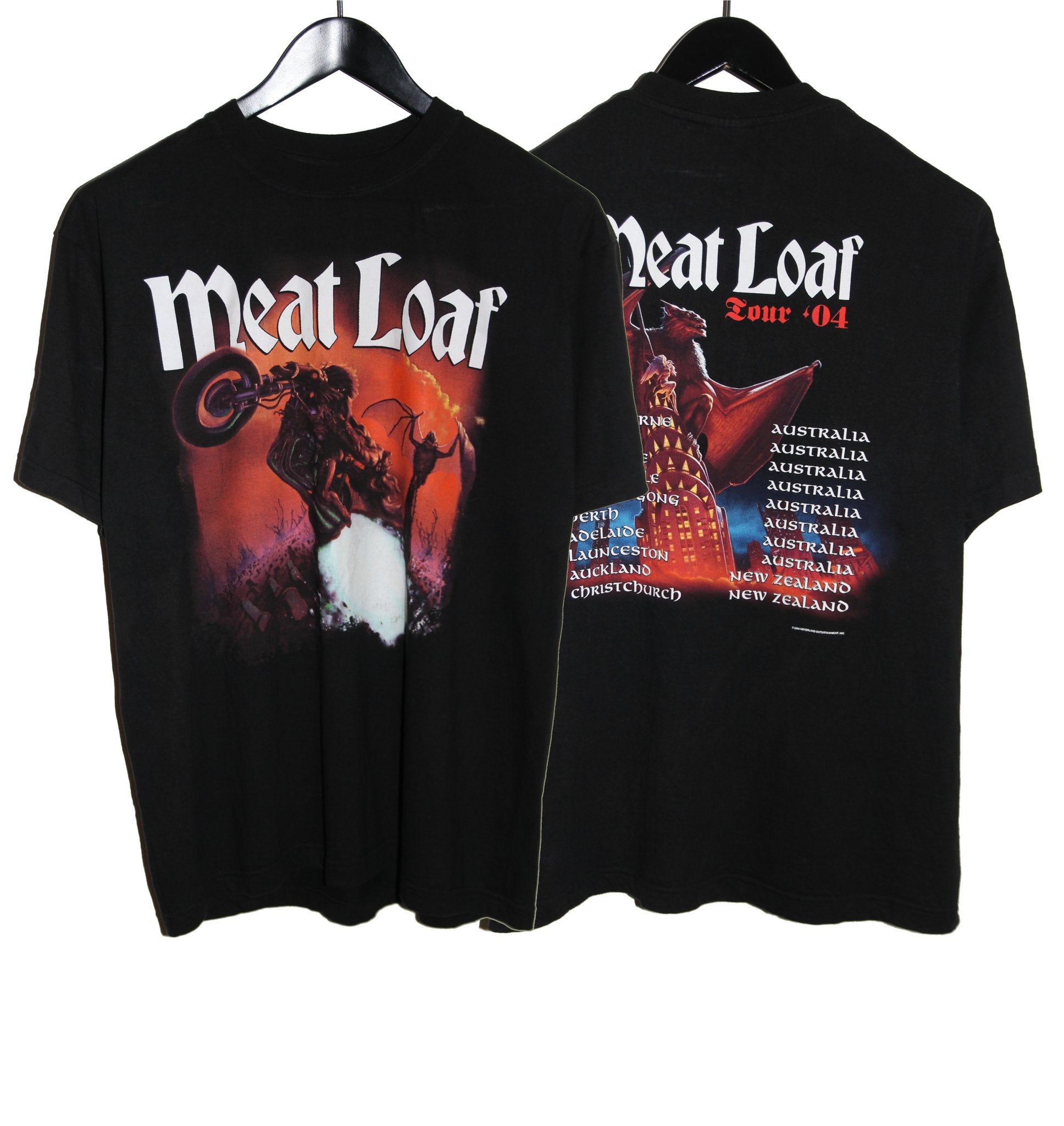 Meat Loaf 2004 Legacy Australian Tour Shirt - Faded AU