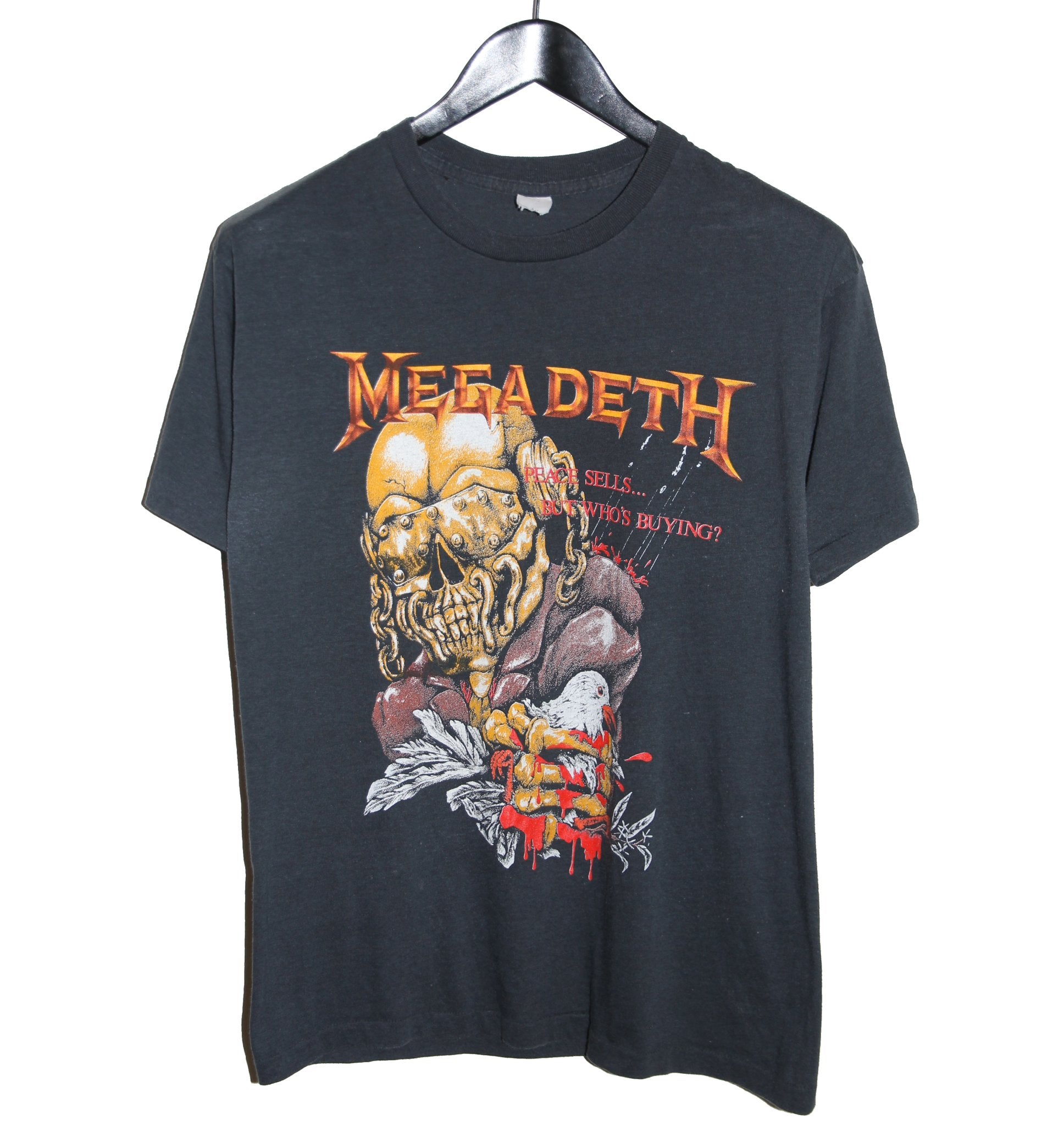 Megadeth 1987 Wake Up Dead Tour Shirt - Faded AU