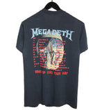 Megadeth 1987 Wake Up Dead Tour Shirt - Faded AU