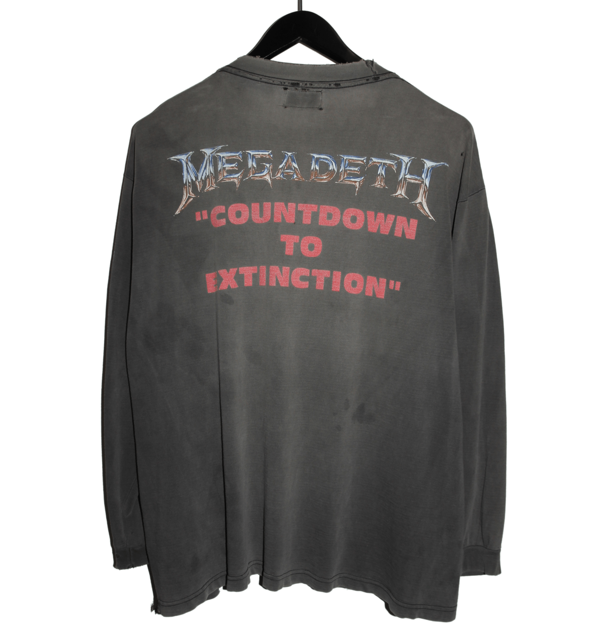 Megadeth 1993 Countdown To Extinction Long Sleeve - Faded AU