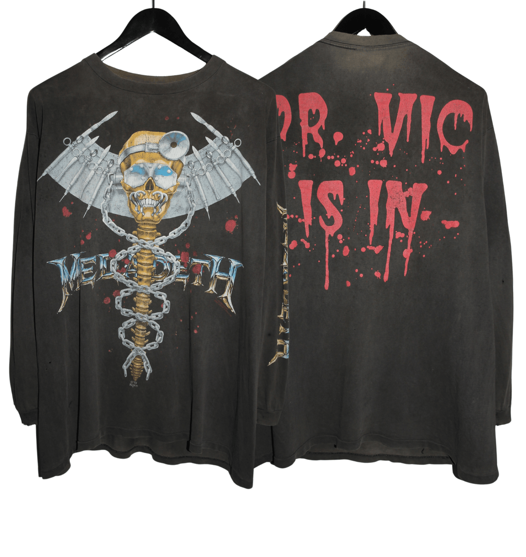 Megadeth 1993 Dr Vic Is In Long Sleeve - Faded AU