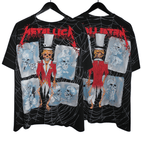 Metallica 1992 Ringmaster Pushead All Over Print Shirt - Faded AU