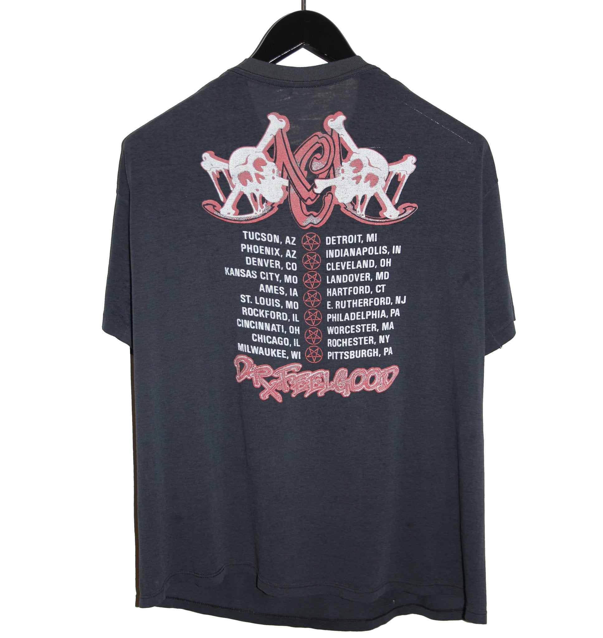 Motley Crue 1989 Dr. Feelgood Tour Shirt - Faded AU