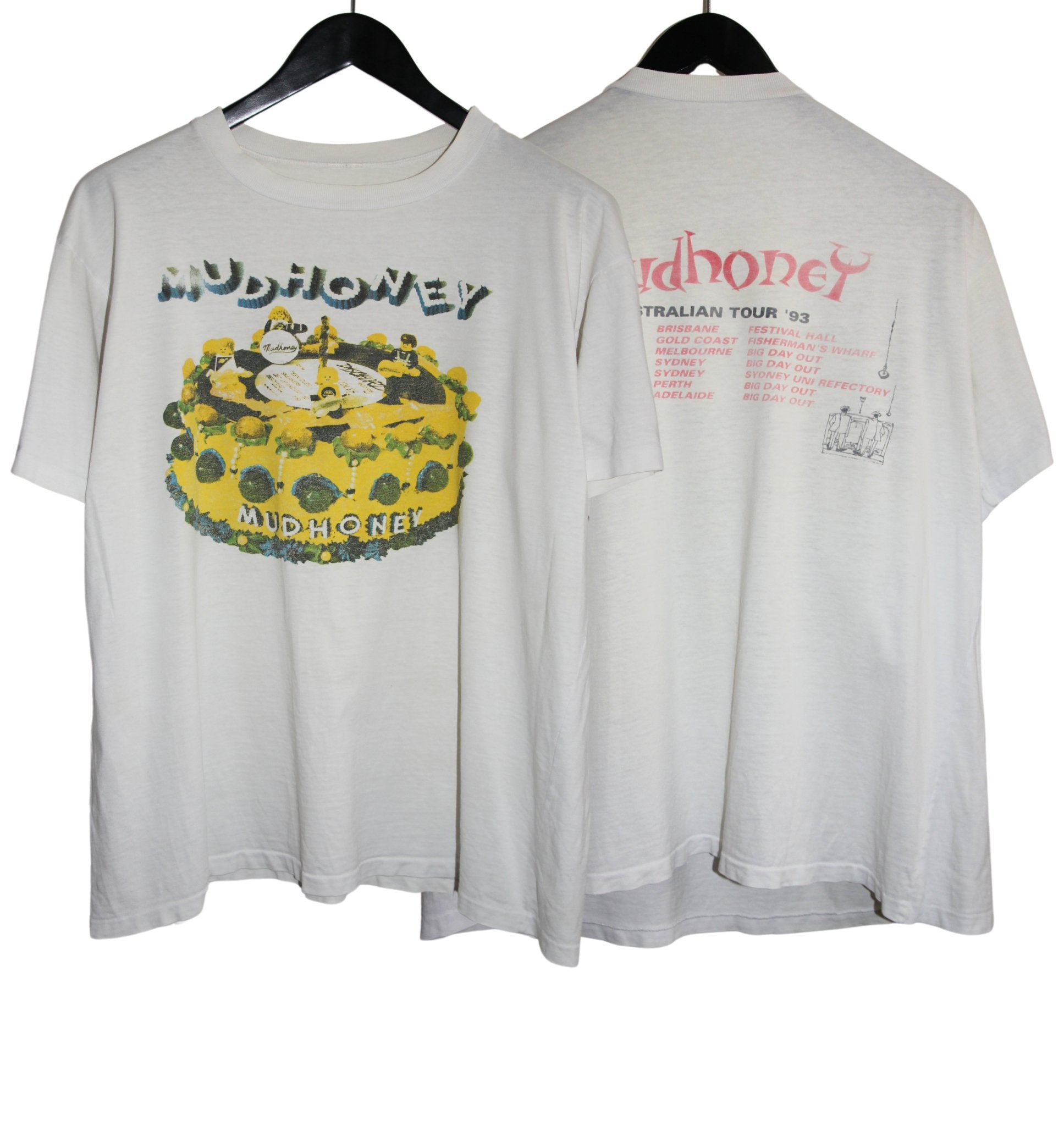 Mudhoney 1993 Austrlian Tour Shirt - Faded AU