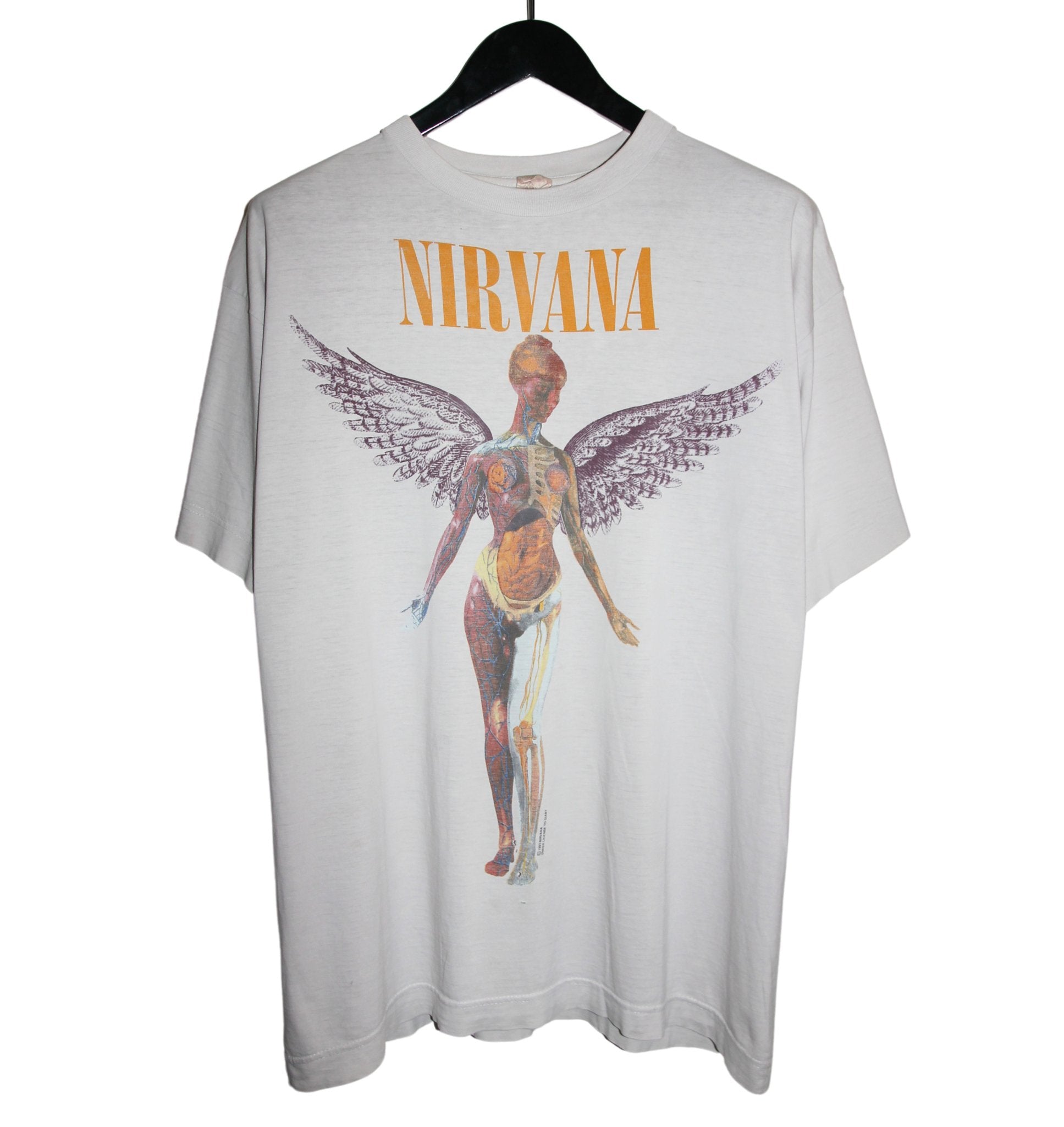 Nirvana 1993 In Utero Album Shirt - Faded AU