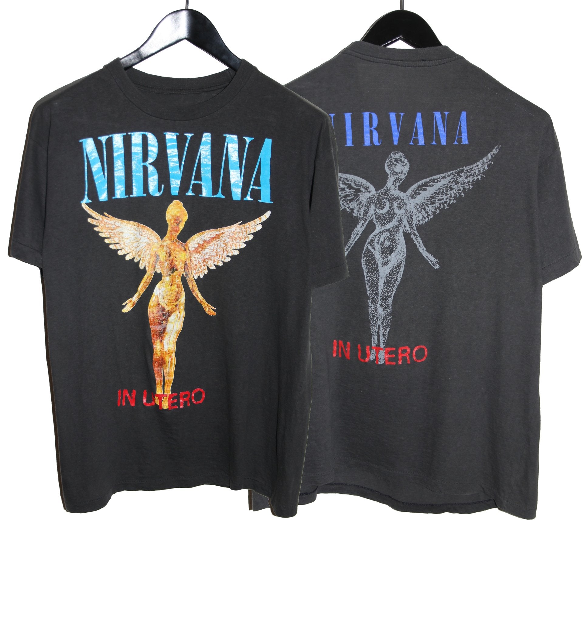 Nirvana 1993 In Utero Bootleg Shirt - Faded AU