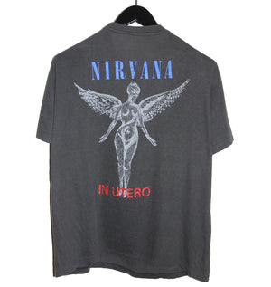 Nirvana 1993 In Utero Bootleg Shirt - Faded AU