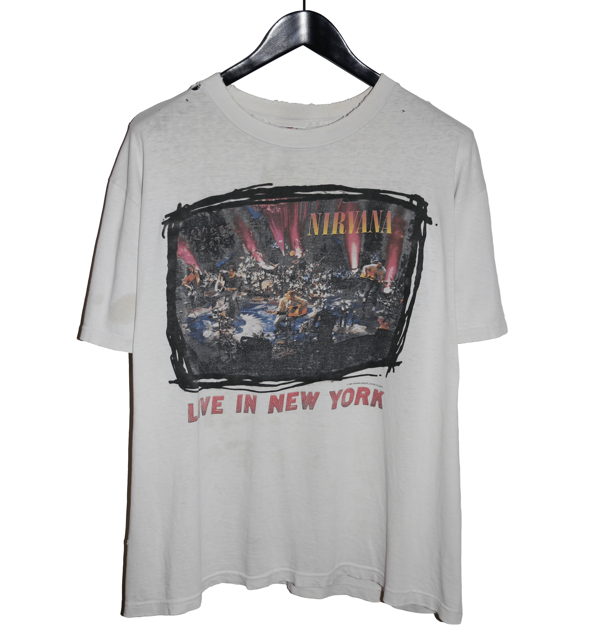 Nirvana 1995 Live In New York MTV Unplugged Shirt - Faded AU