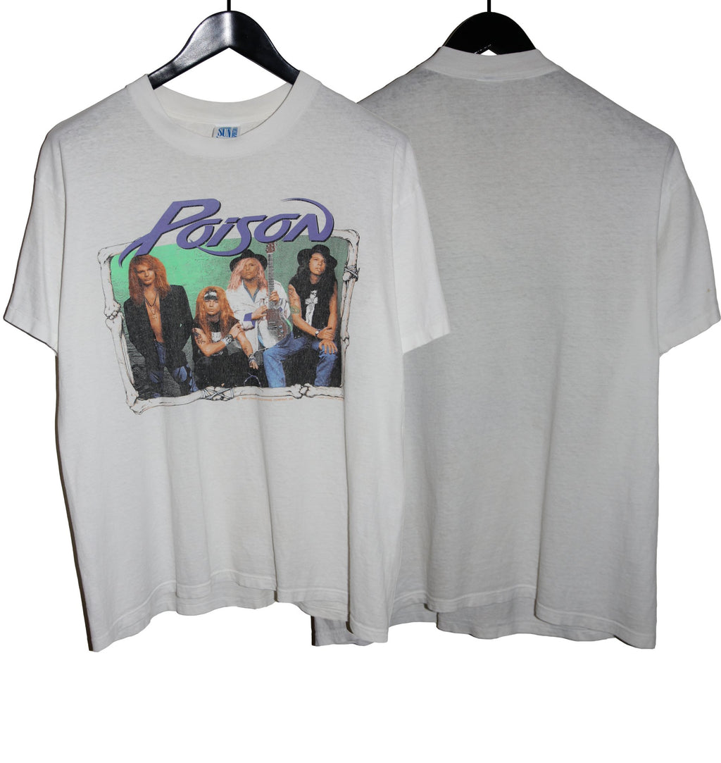 Poison 1990 Flesh & Blood Album Shirt - Faded AU