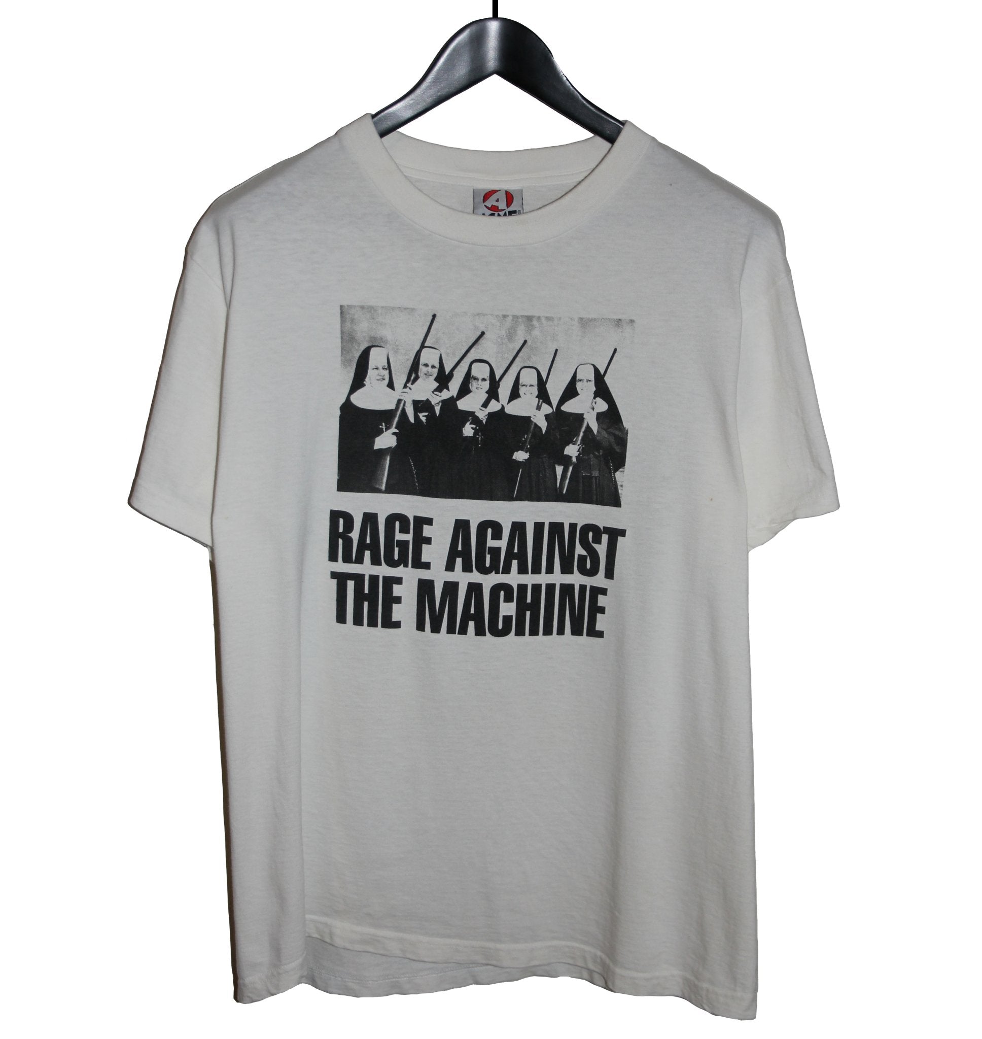 Rage Against The Machine 1997 Nuns With Guns Shirt - Faded AU