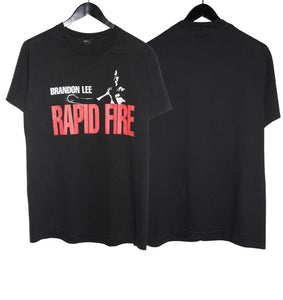 Rapid Fire 1992 Brandon Lee Movie Promo Shirt - Faded AU