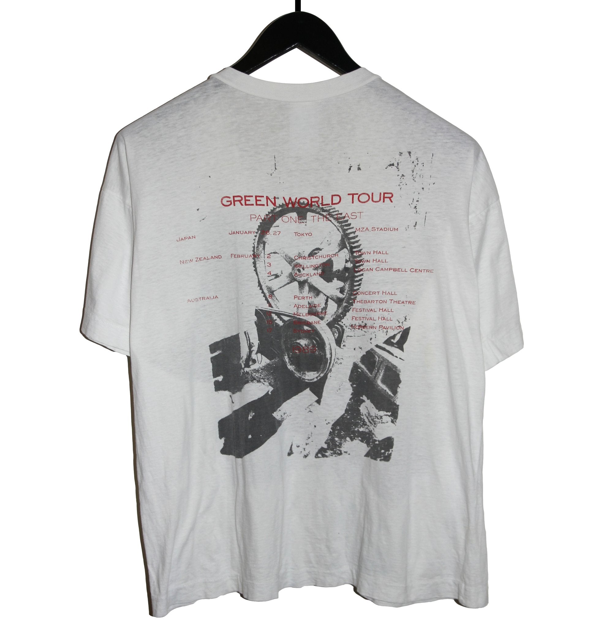 R.E.M. 1989 Green World Tour Shirt - Faded AU