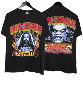 Rob Zombie 2002 Demon Speeding Tour Shirt - Faded AU