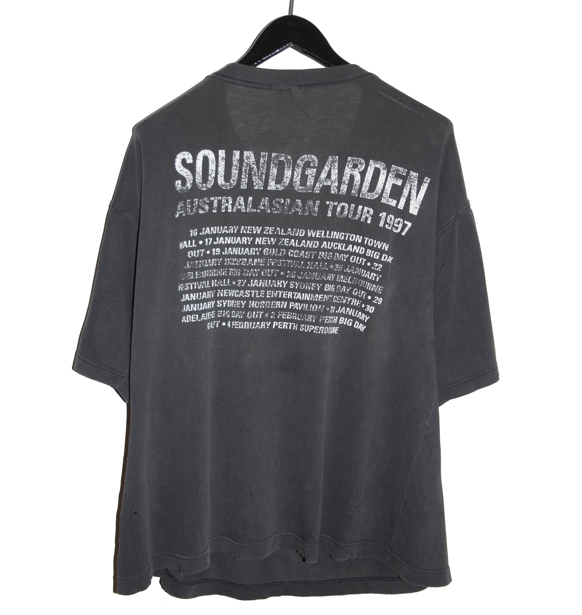 Soundgarden 1997 Australian Tour Shirt - Faded AU