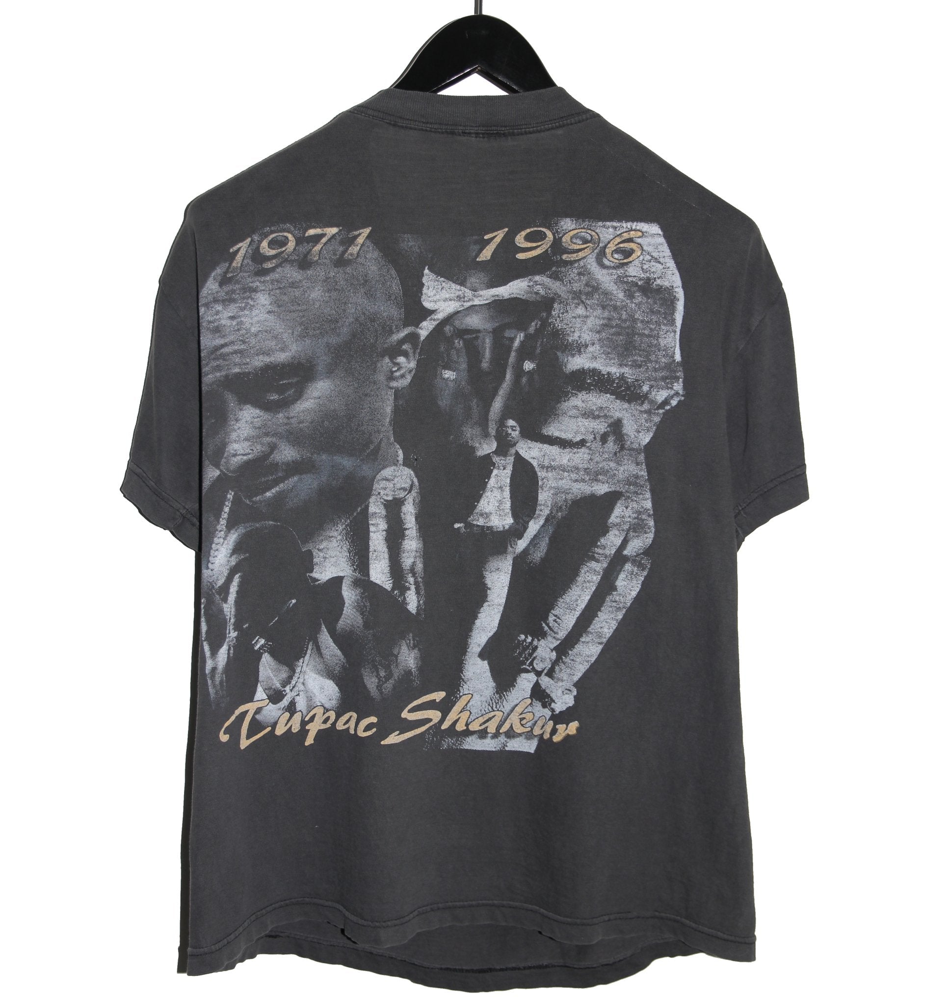 2PAC 90's Bootleg Memorial Rap Tee - Faded AU