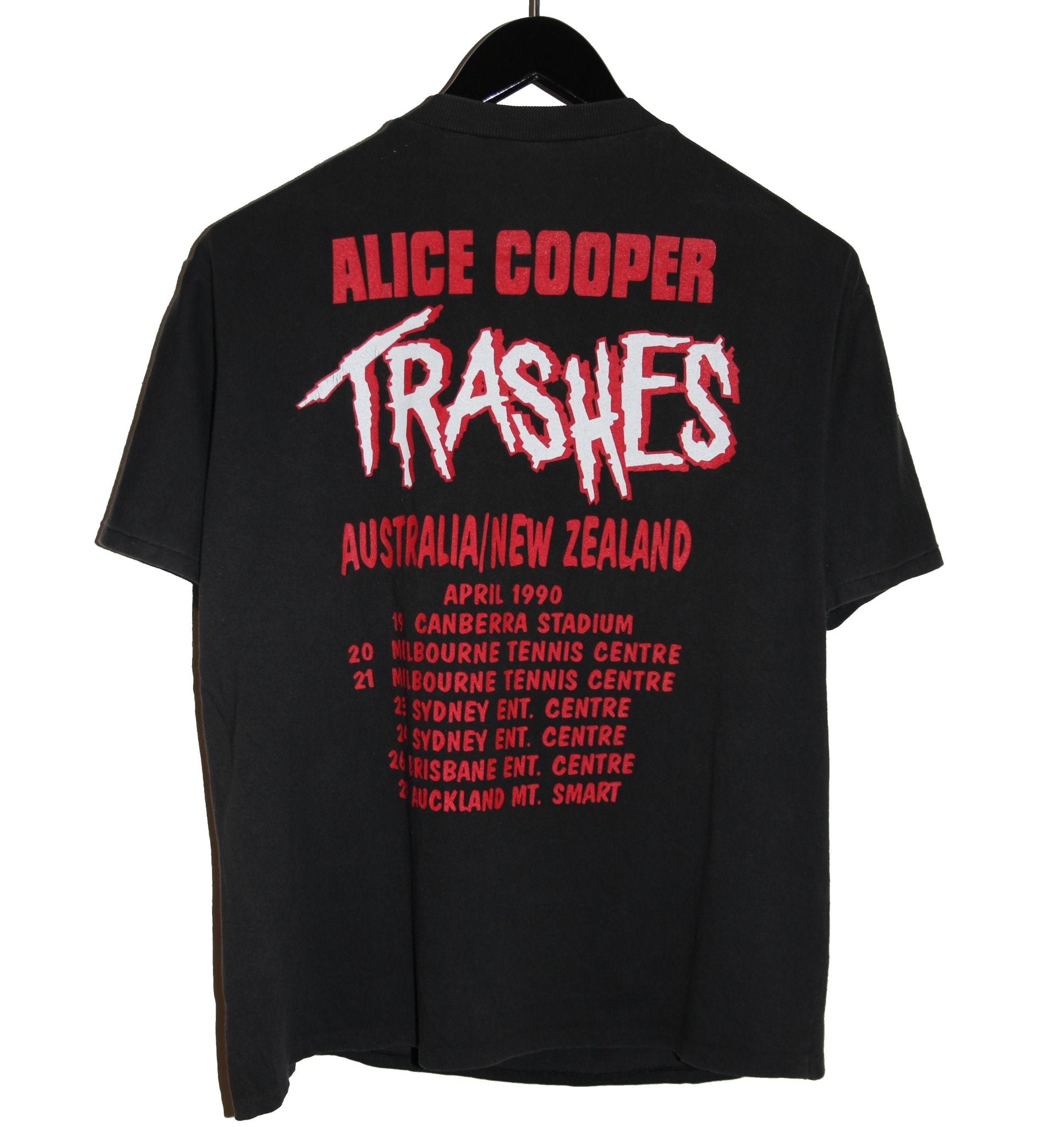 Alice Cooper 1990 Trash Tour Shirt - Faded AU