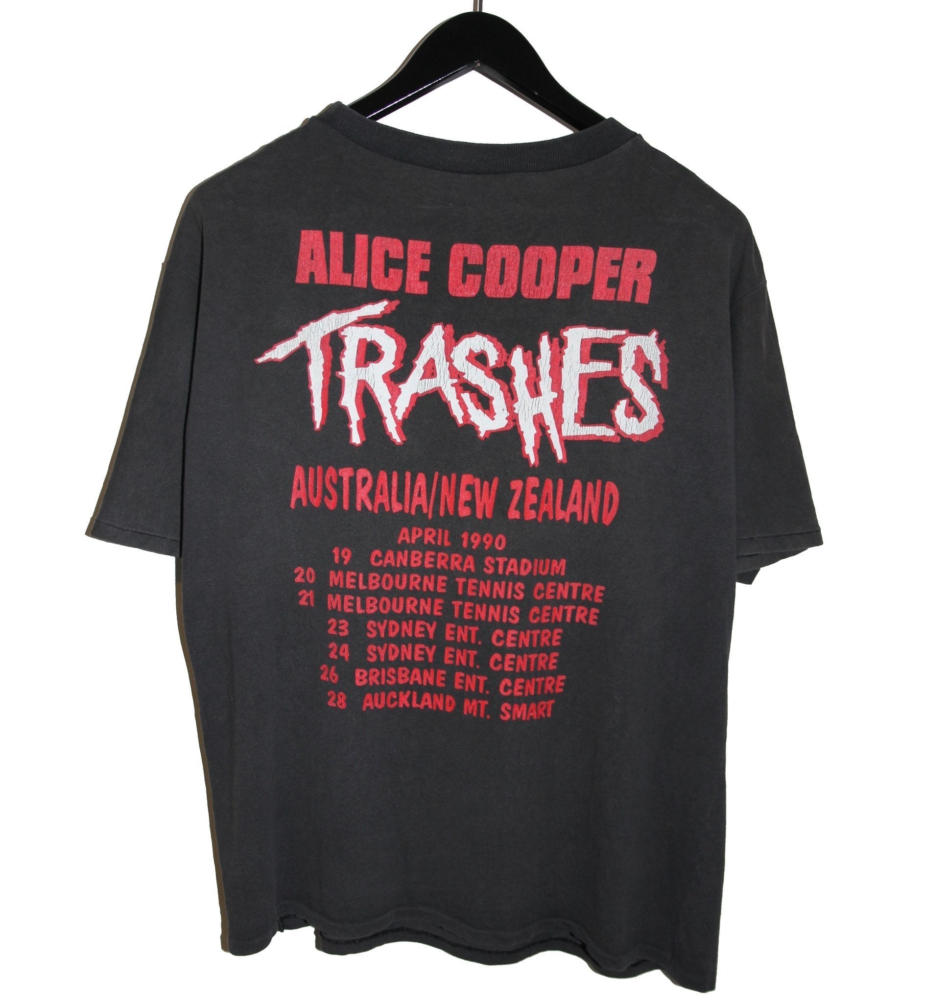 Alice Cooper 1990 Trash Tour Shirt - Faded AU