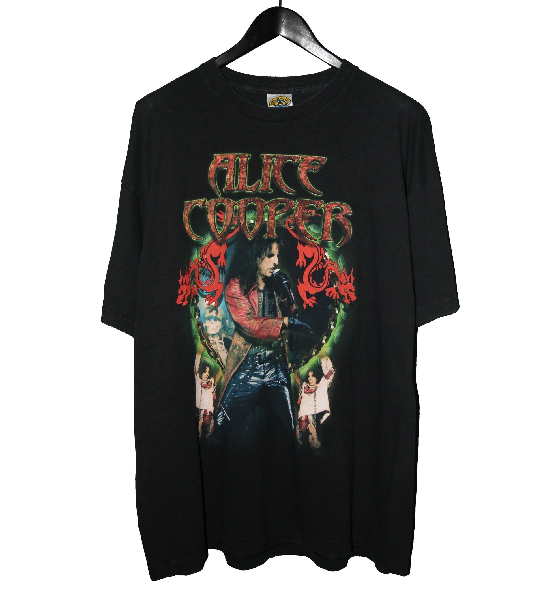 Alice Cooper 2002 Dragontown Tour Shirt - Faded AU