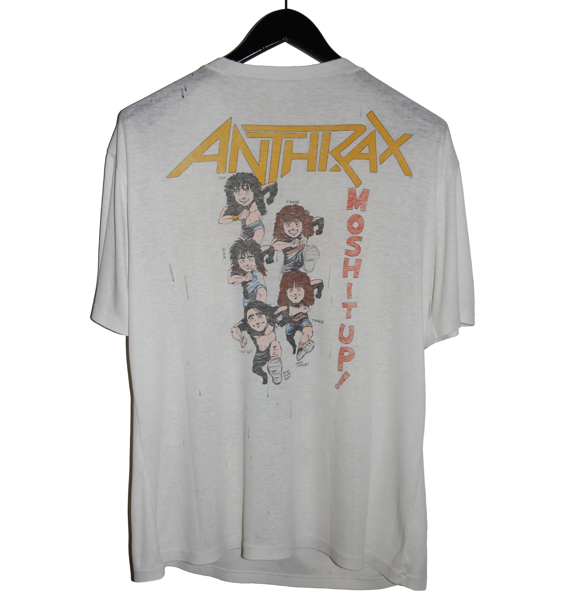 Anthrax 1987 Mosh It Up Tour Shirt - Faded AU