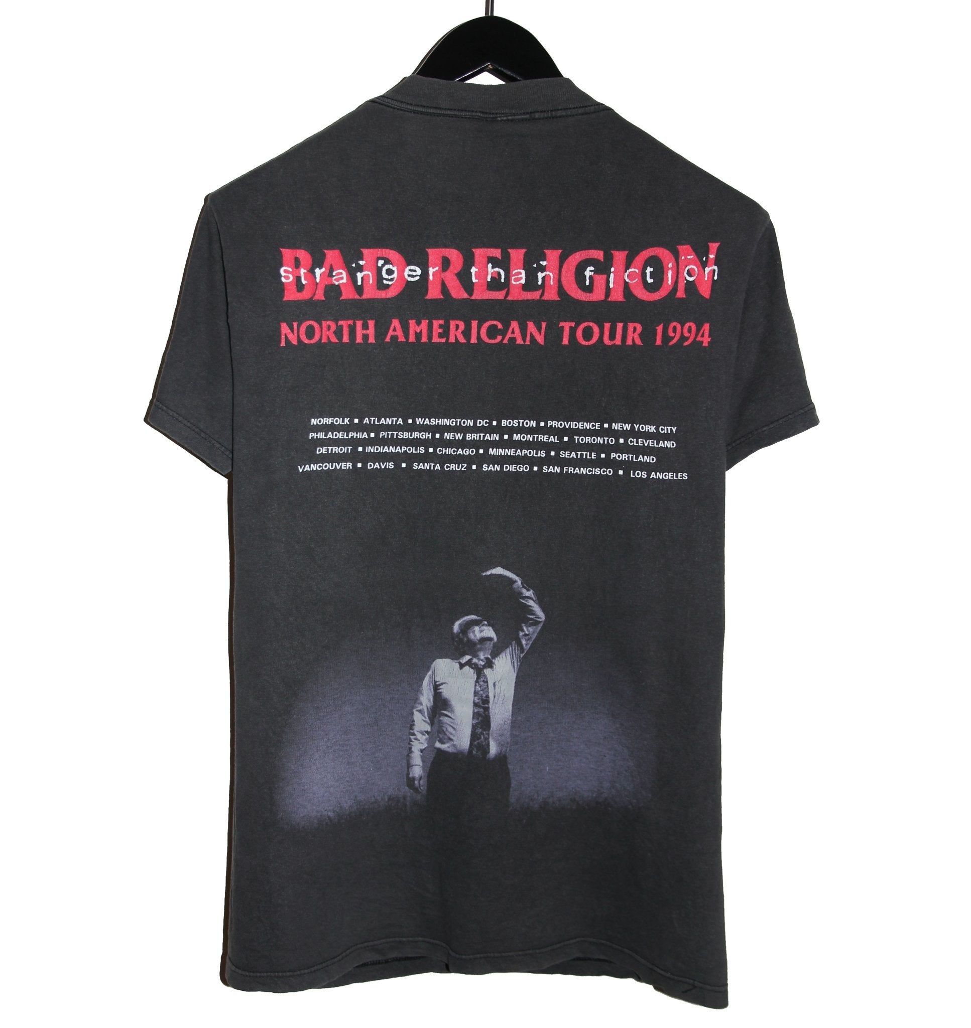 Bad Religion 1994 Stranger Than Fiction Album Shirt - Faded AU