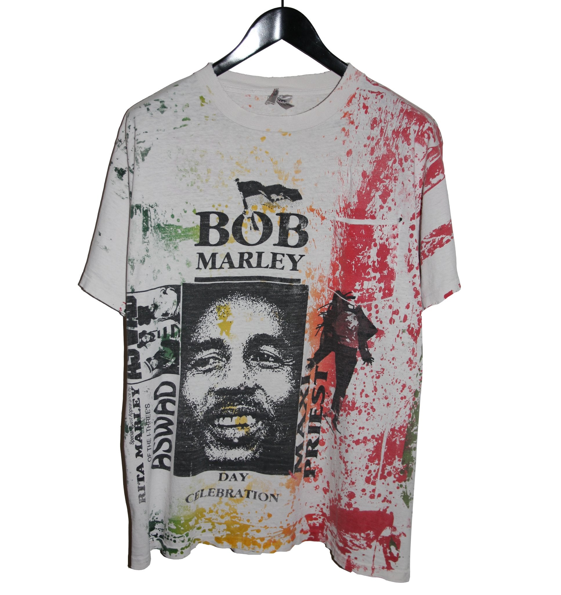 Bob Marley 1991 Tie Dye Festival Shirt - Faded AU