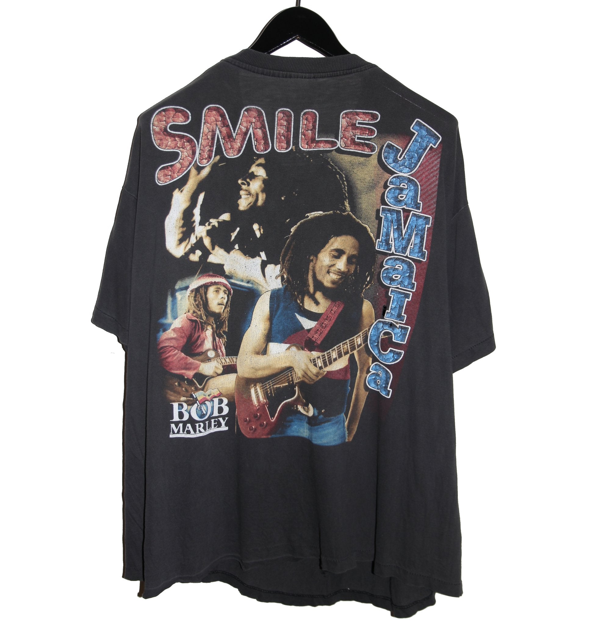 Bob Marley 90's Smile Jamaica Rap Tee - Faded AU