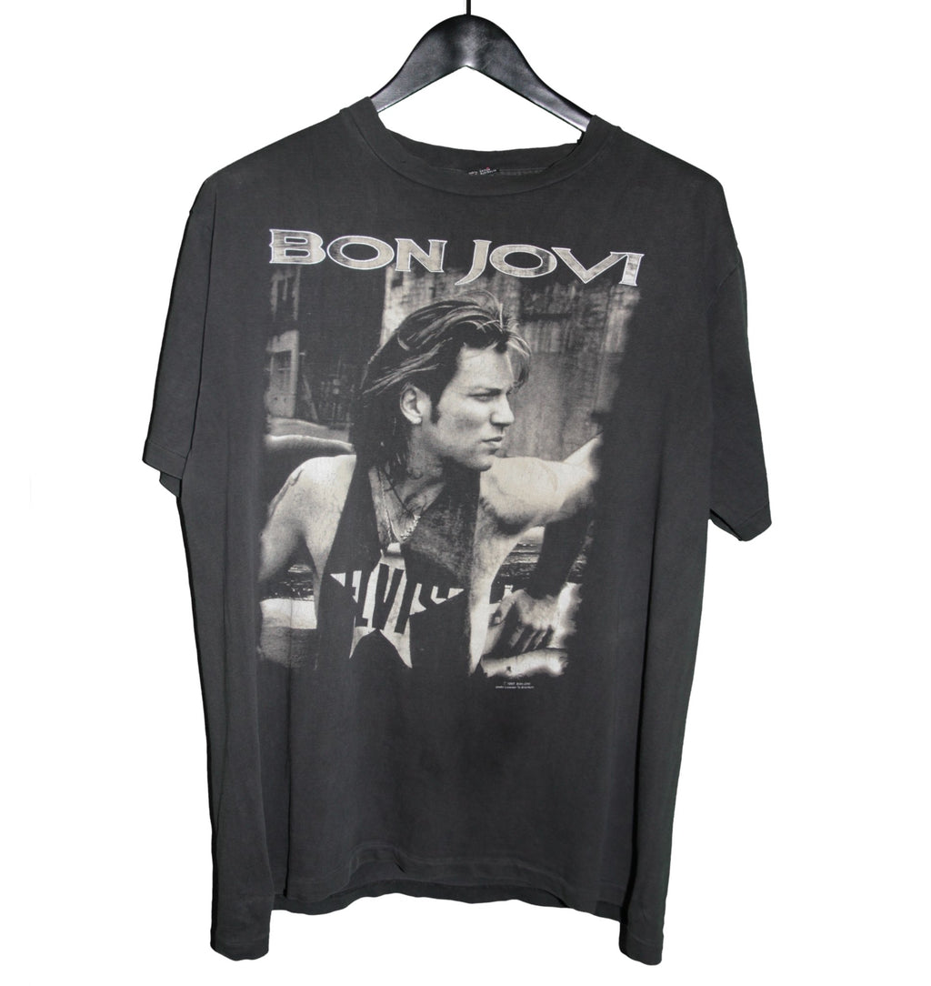 Bon Jovi 1993 Keep The Faith World Tour Shirt - Faded AU