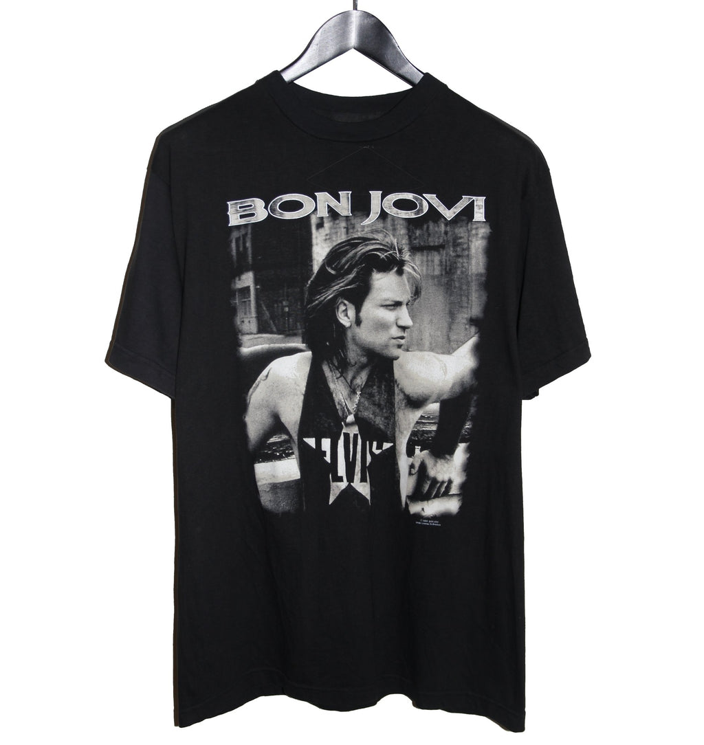 Bon Jovi 1993 Keep The Faith World Tour Shirt - Faded AU