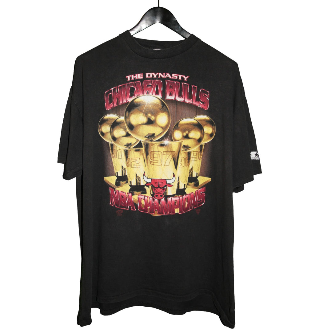Chicago Bulls Dynasty Champions Tribute T-Shirt - Vintage Band Shirts