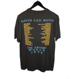 David Lee Roth 1994 The Entire World Tour Shirt - Faded AU