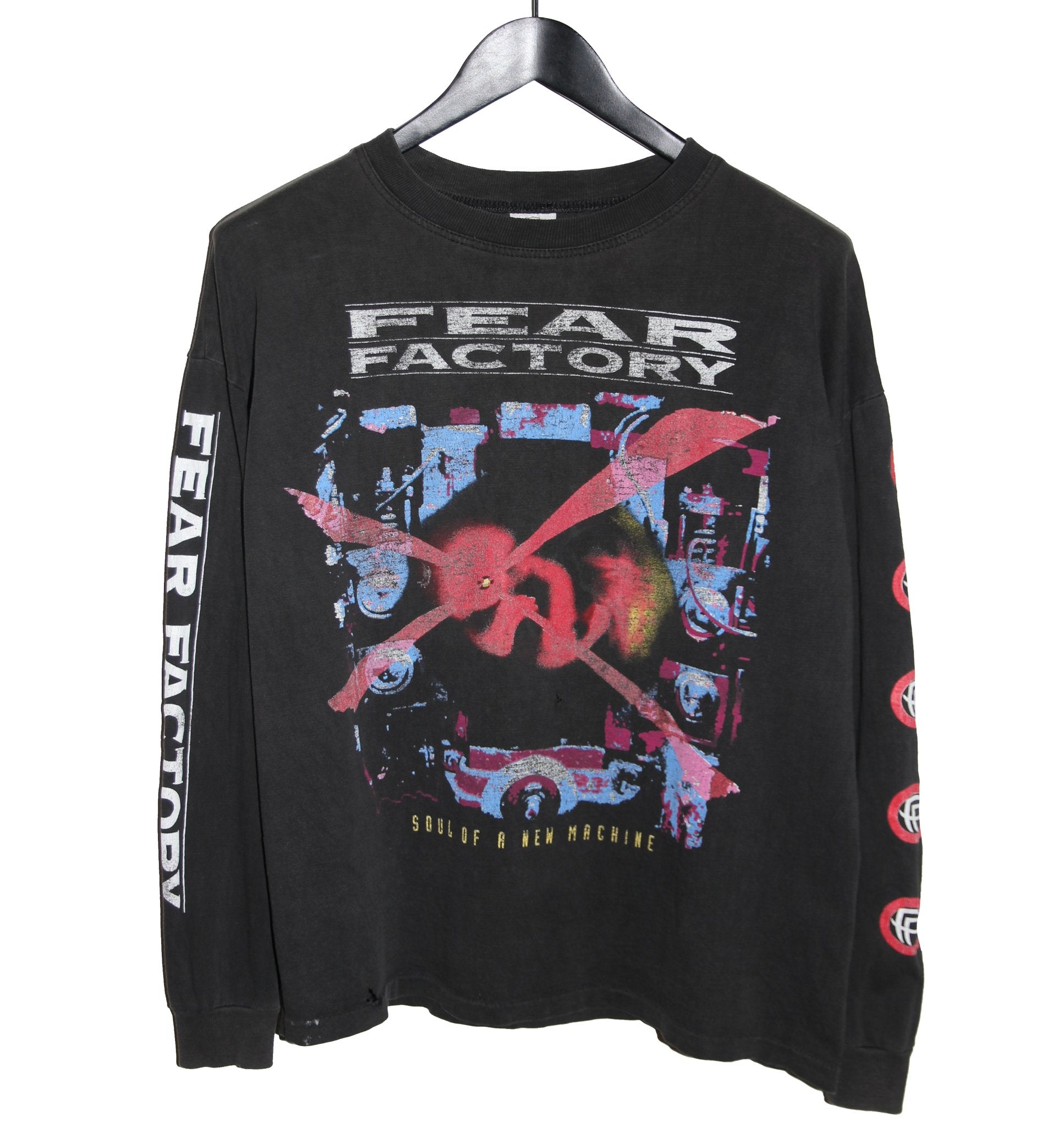 Fear Factory 1992 Soul of a New Machine Album Long Sleeve - Faded AU