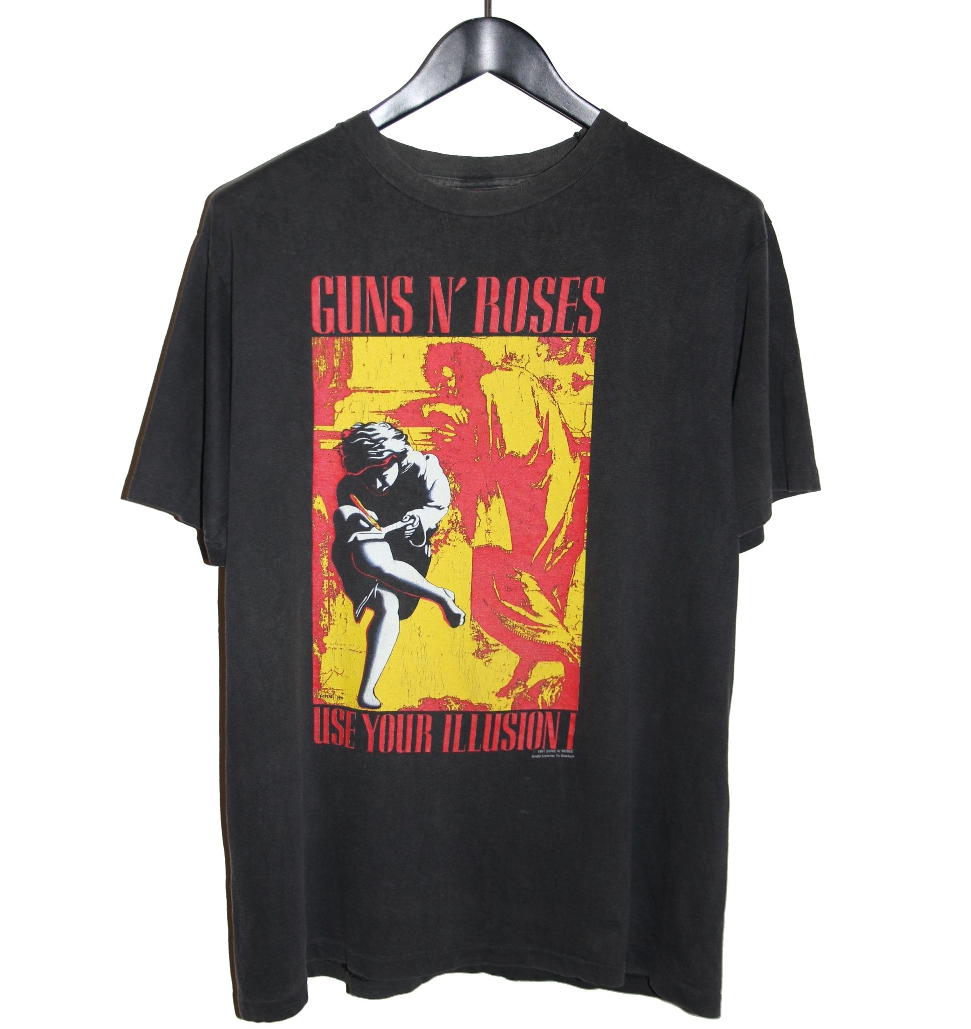 Guns N' Roses 1991 Use Your Illusion I Tour Shirt - Faded AU