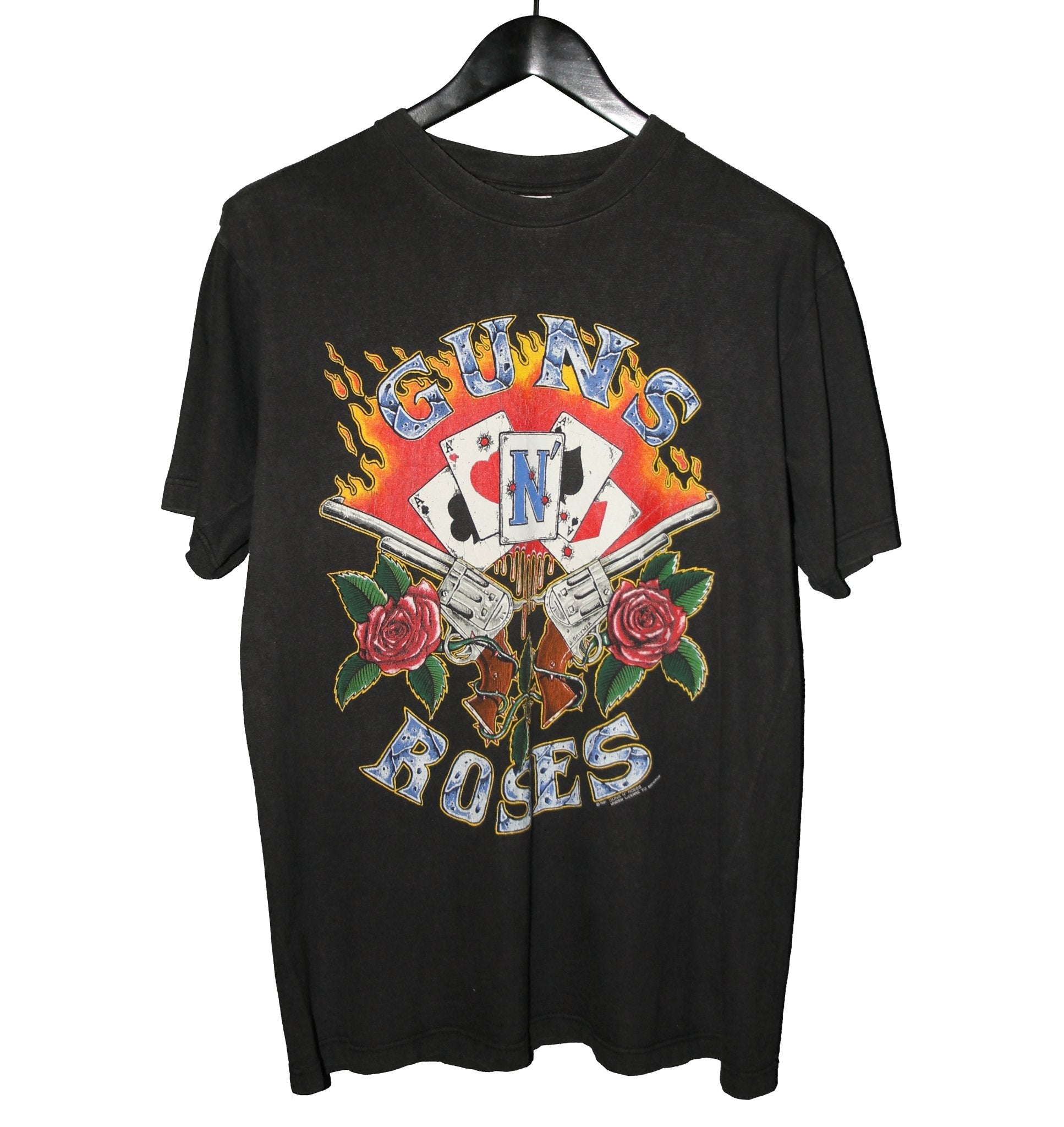 Guns N Roses 1991 Use Your Illusion Tour Shirt - Faded AU