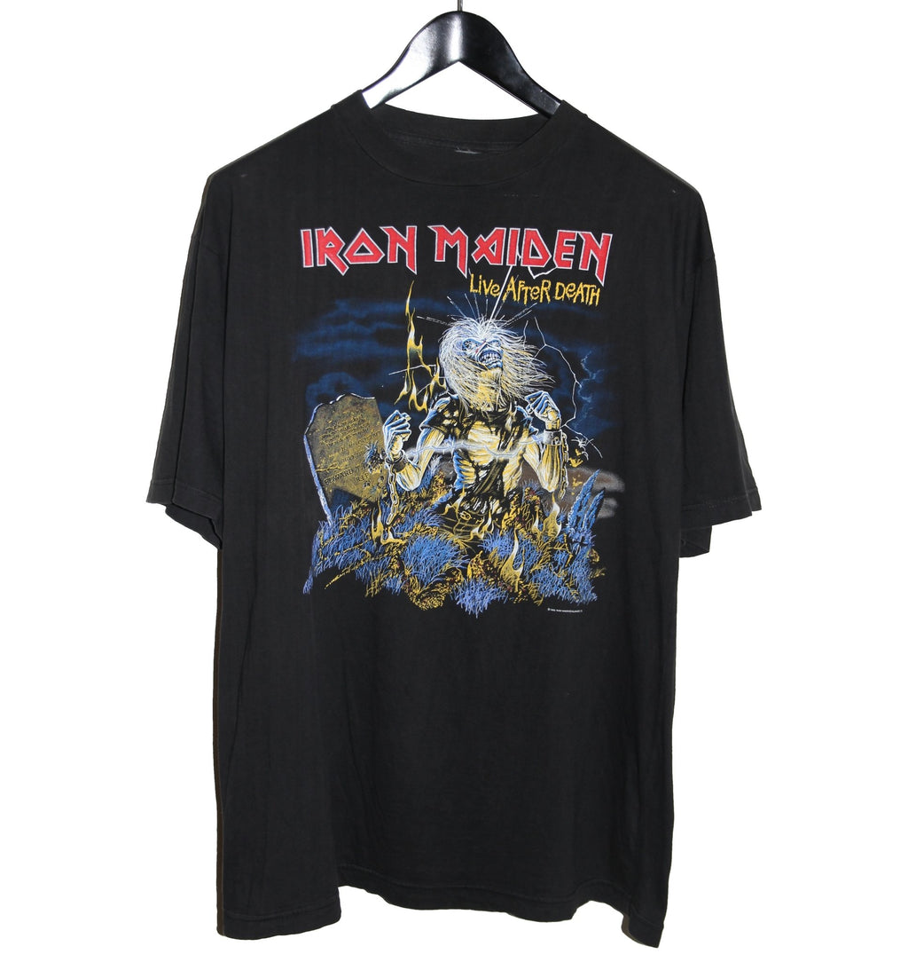 Iron Maiden 90's Live After Death Shirt - Faded AU